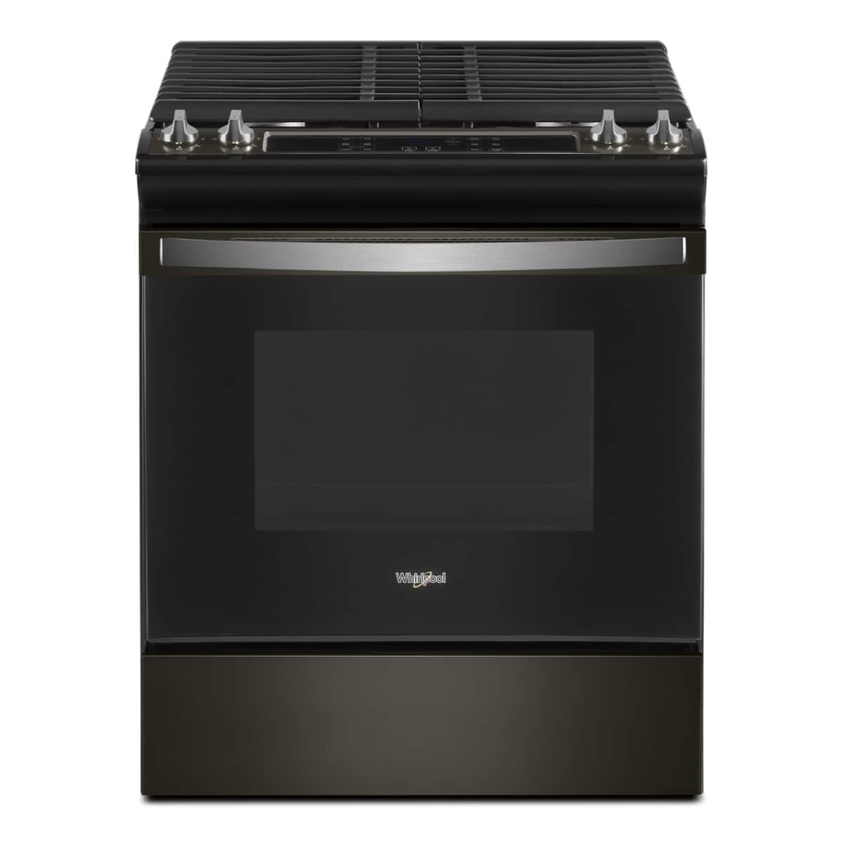 5.0 Cu. Ft. Whirlpool Gas Range with Frozen Bake Technology .- Black Stainless - Black Stainless Steel product image
