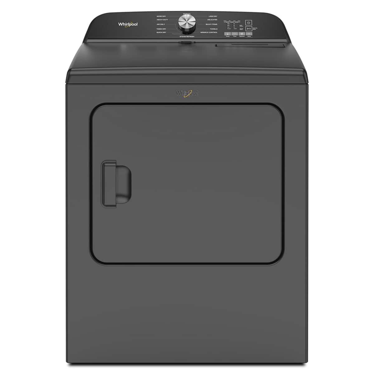 7.0 Cu. Ft. Whirlpool Electric Dryer with Moisture Sensor - Volcano Black product image