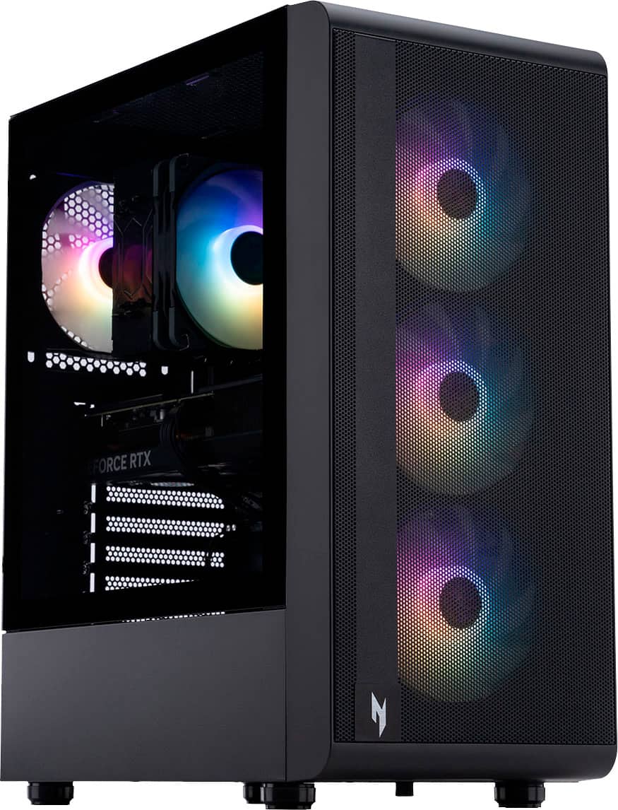 Acer - Nitro 60 Gaming Desktop - AMD Ryzen 9 7900 - 32GB DDR5 Memory - NVIDIA GeForce RTX 5070 - 1 TB SSD - Black product im…