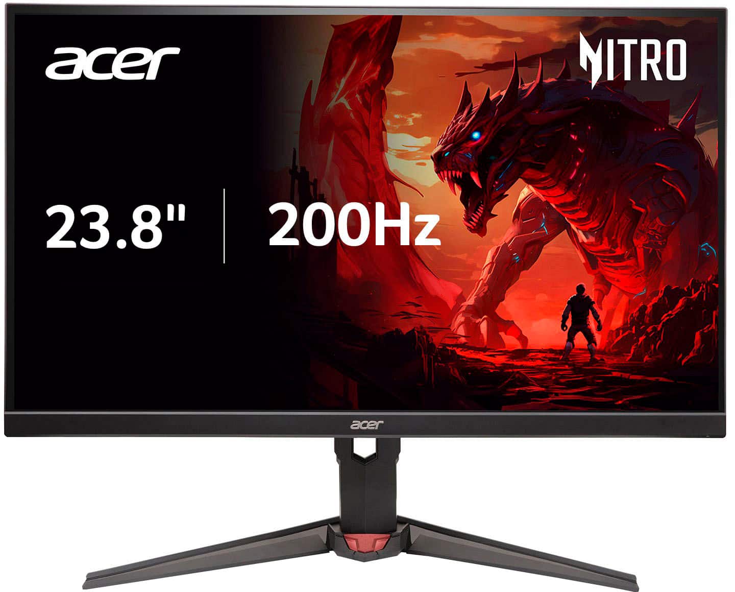 Acer - - Nitro XV240Y 23.8" FHD 200Hz 0.5ms FreeSync Premium IPS Gaming Monitor (1x DisplayPort, 2x HDMI) - Black product im…