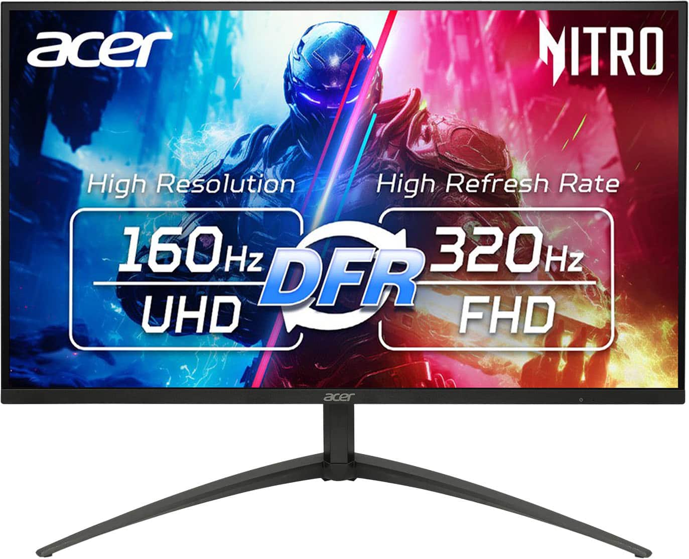 Acer - Nitro XV275K 27" 4K UHD MiniLED 320Hz 1ms FreeSync Premium Gaming Monitor with HDR1000 (USB Type-C, DisplayPort, HDMI…