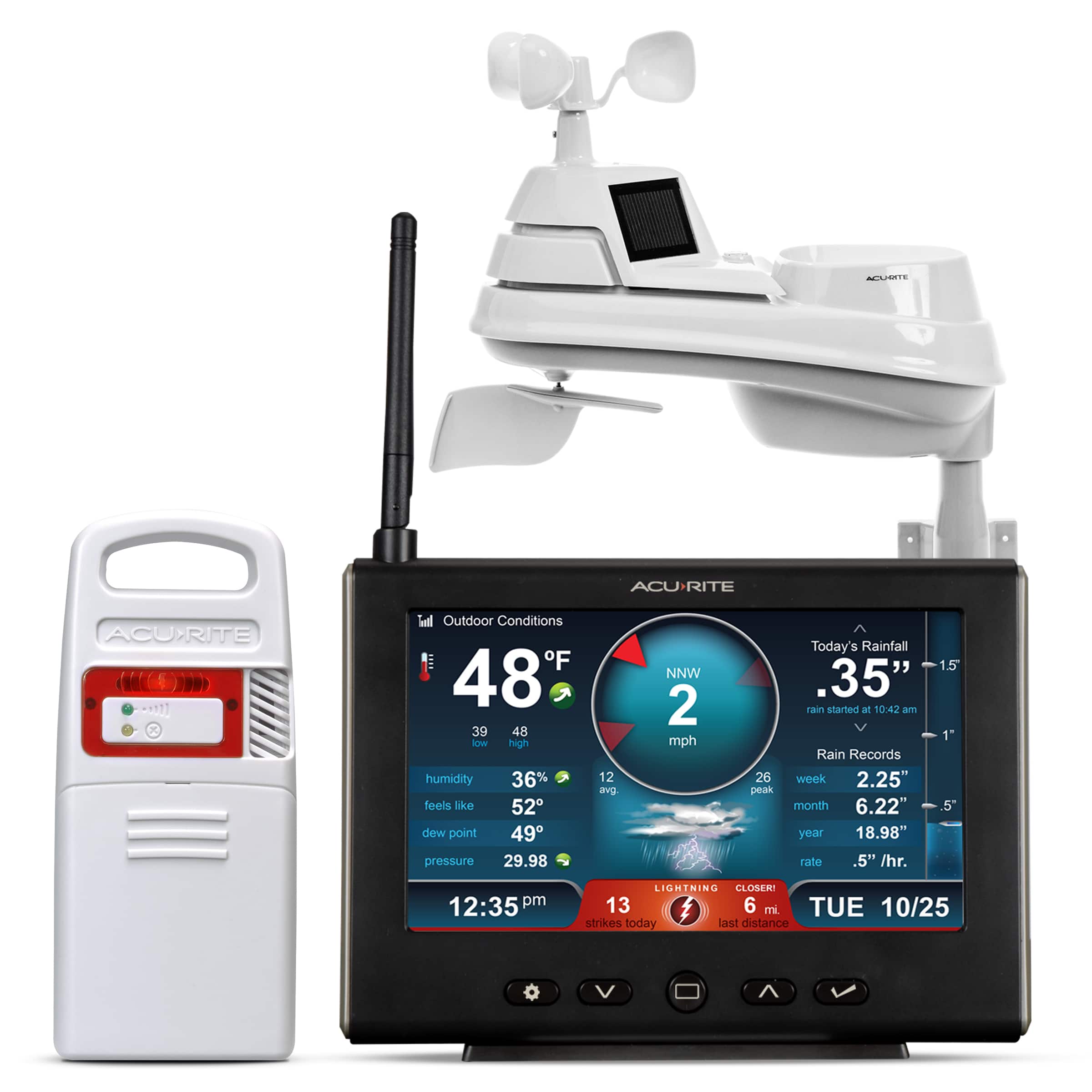 AcuRite - Iris (5-in-1) Pro Weather Station with High-Definition Display and Lightning Detection - Multi product image