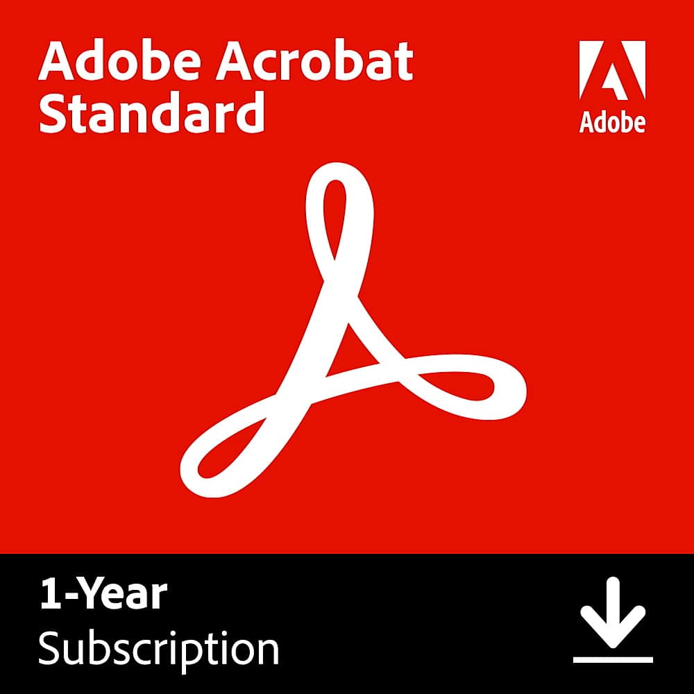 Adobe - Acrobat Standard PDF Software - Mac OS, Windows [Digital] product image