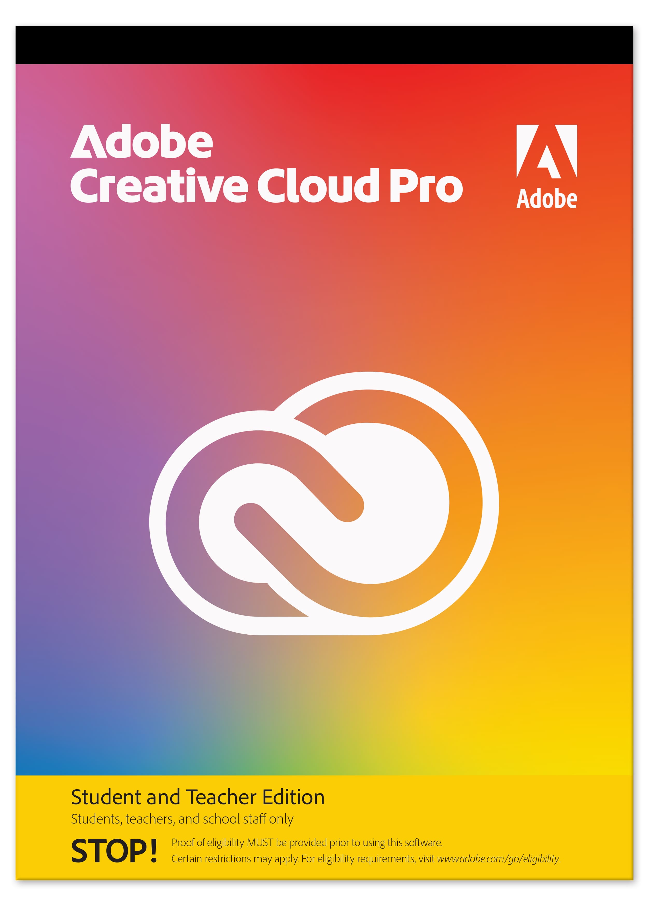 Adobe - Creative Cloud Pro Student and Teacher Edition (1-Year Subscription) - Mac OS, Windows product image