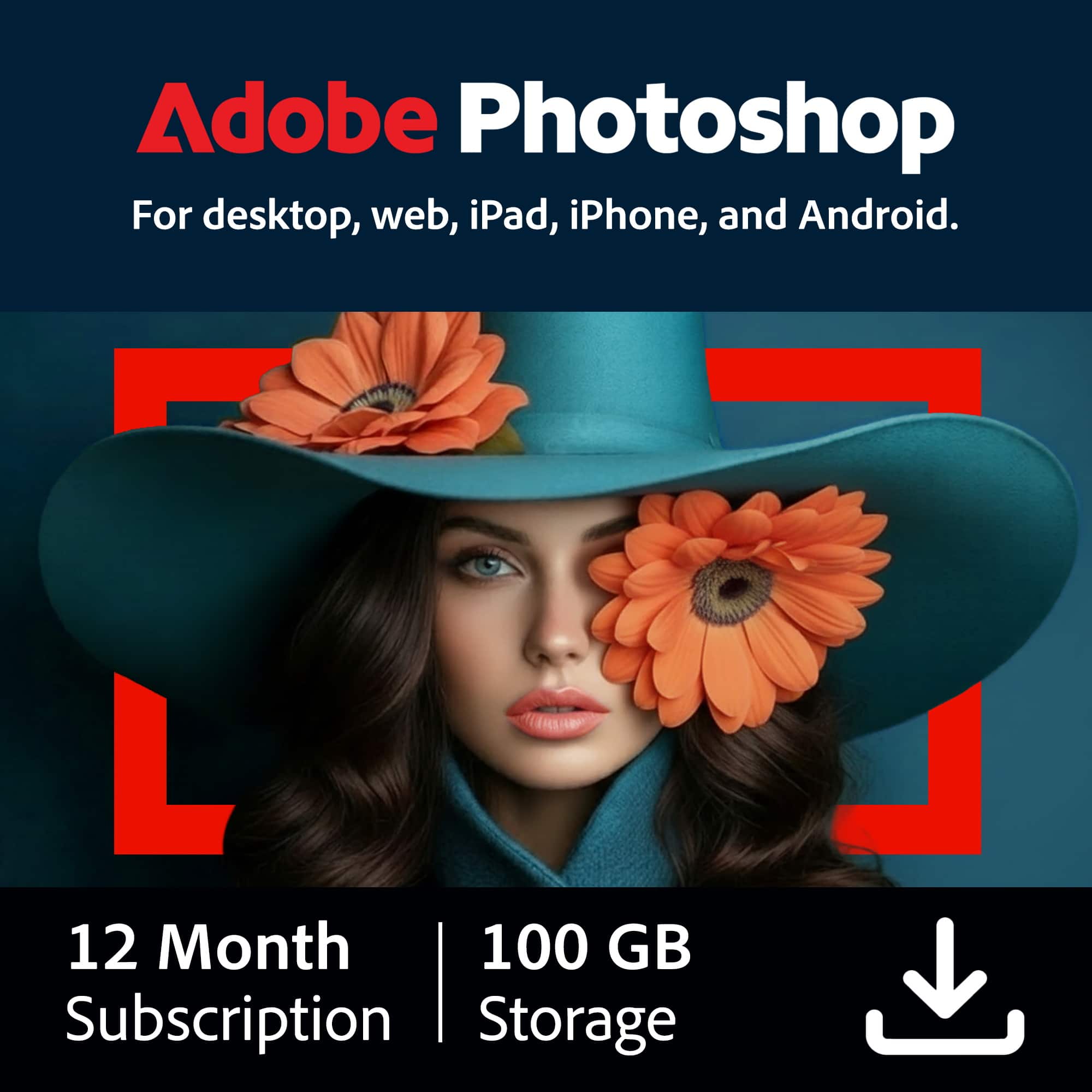 Adobe - Photoshop (1-Year Subscription) - Mac OS, Windows [Digital] product image
