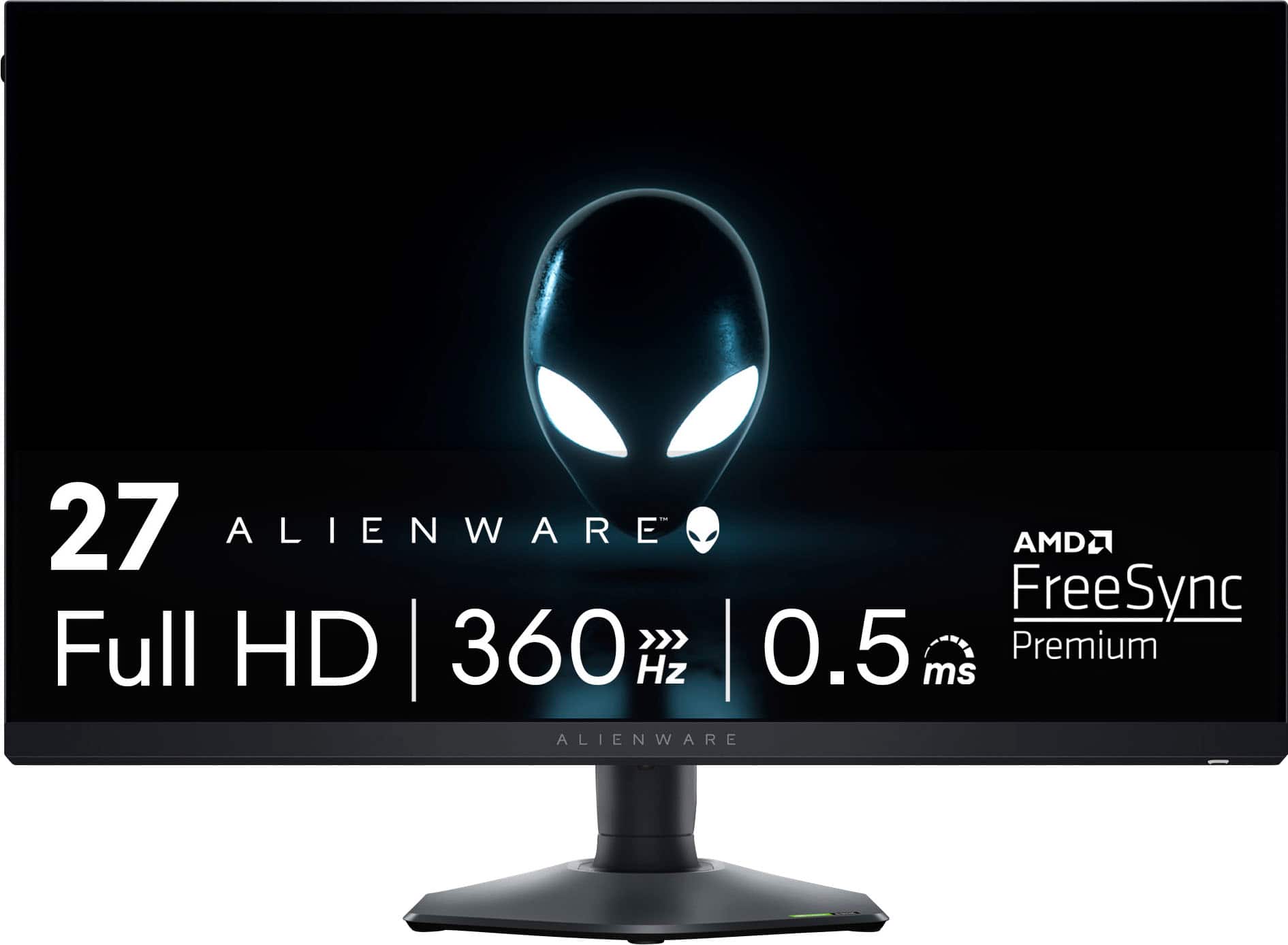 Alienware - AW2724HF 27" LED IPS FHD 360Hz .5-ms FreeSync Premium Gaming Monitor (DisplayPort, HDMI) - Dark side of the Moon…