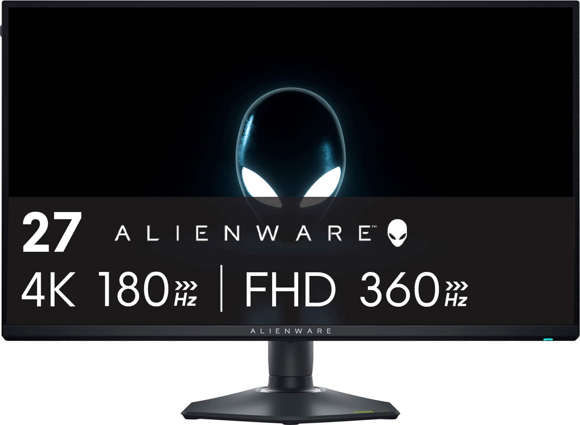 Alienware - AW2725QF 27" IPS LED 4K UHD 180Hz .5-ms G-SYNC Compatible Dual-Resolution Gaming Monitor with HDR (HDMI, Display…
