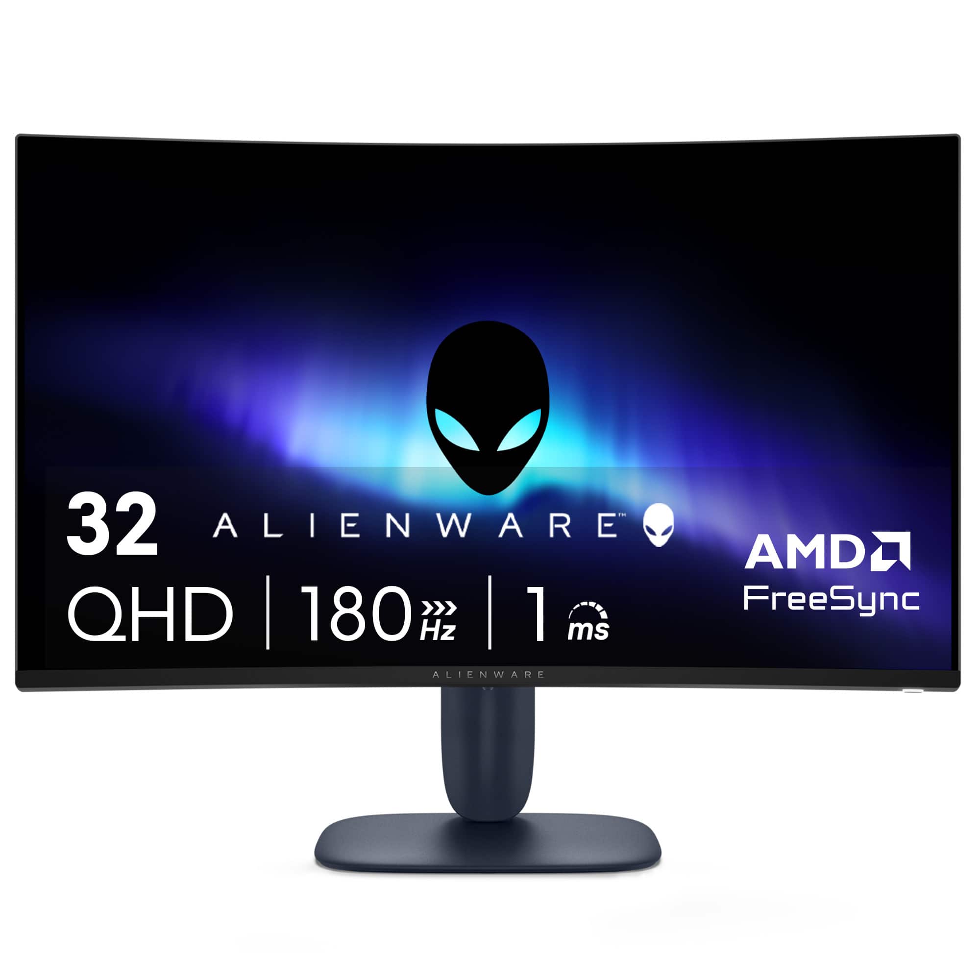 Alienware - AW3225DM 32" VA LED Curved QHD 180Hz 1ms FreeSync Gaming Monitor with HDR (HDMI, DisplayPort) - Interstellar Ind…