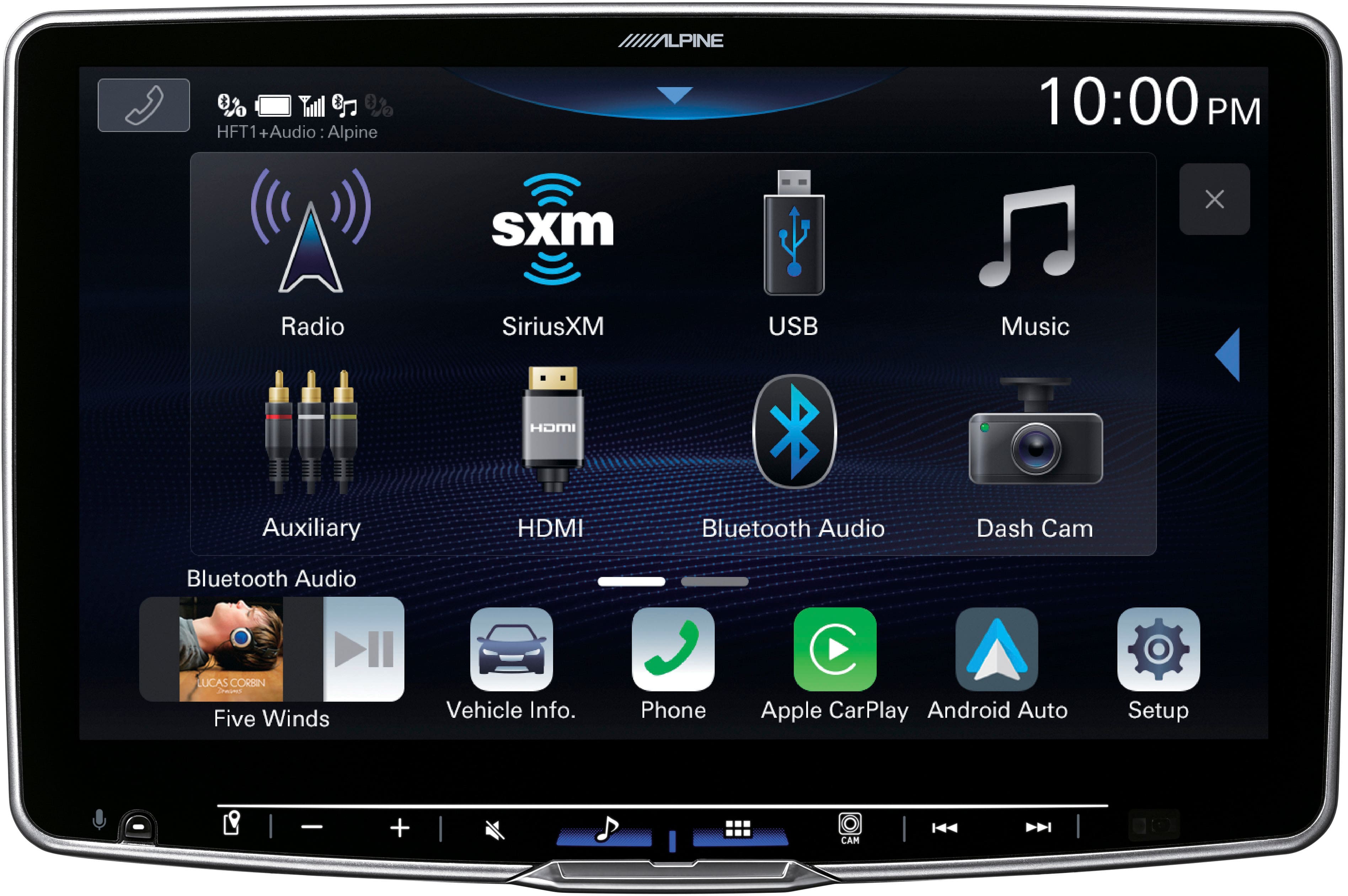 Alpine - 11" Android Auto and Apple CarPlay Bluetooth Digital Media Receiver - Black product image