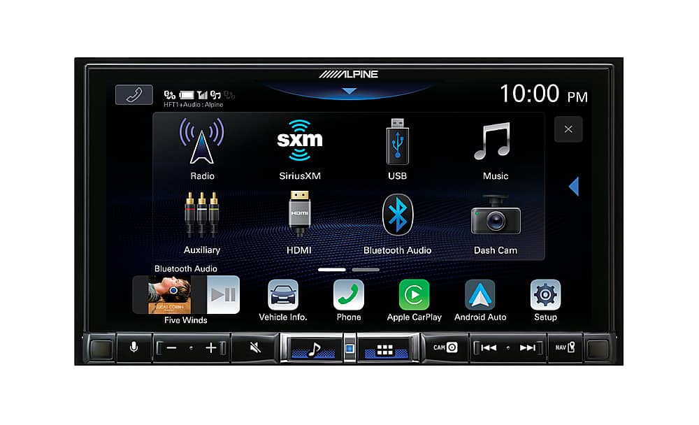 Alpine - 7" Android Auto and Apple CarPlay Bluetooth Digital Media Receiver - Black product image