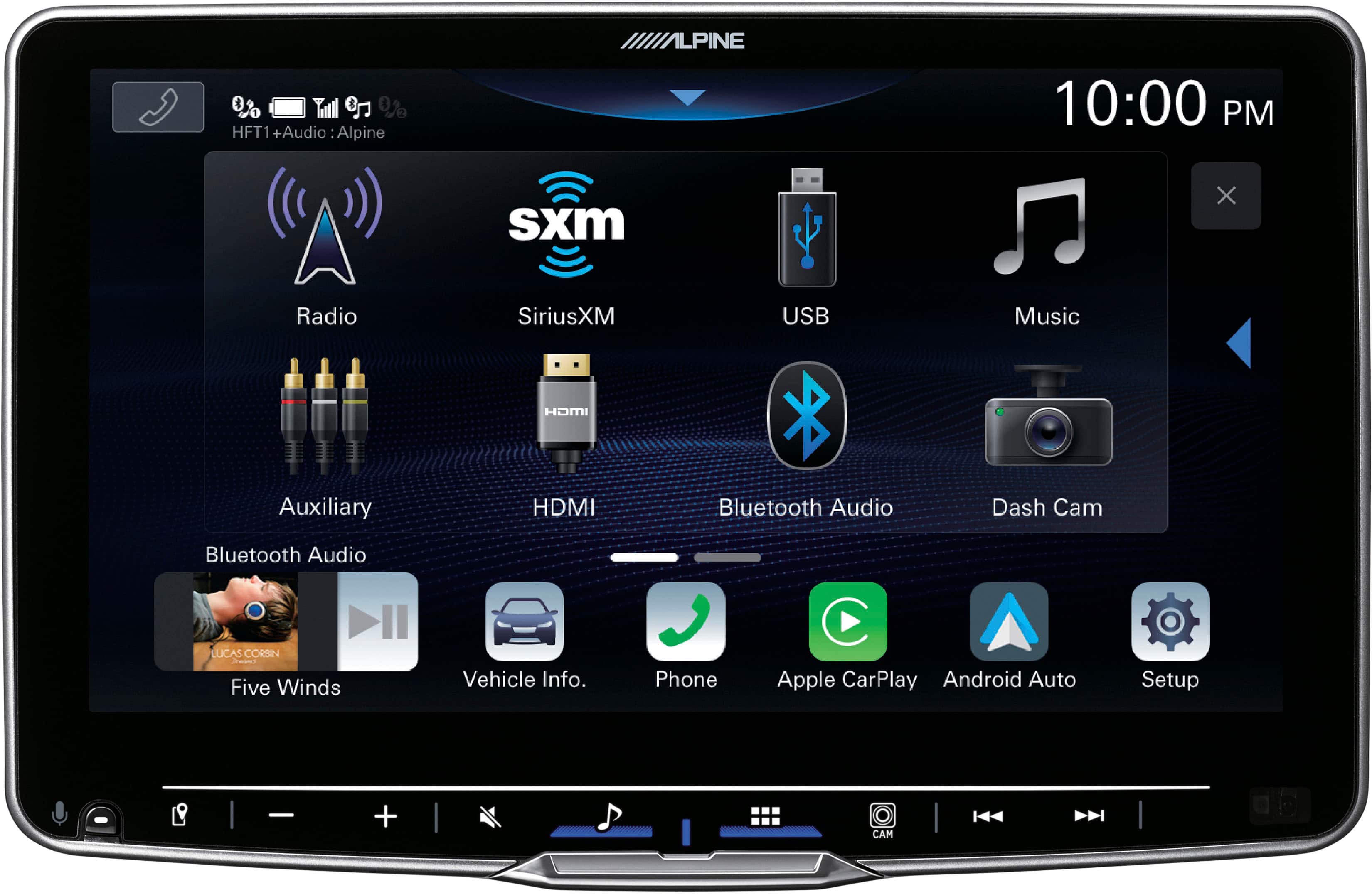 Alpine - 9" Android Auto and Apple CarPlay Bluetooth Digital Media Receiver - Black product image