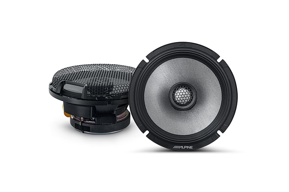 Alpine - R-Series 6.5" 2-Way Hi-Resolution Coax Car Speakers with Glass Fiber Reinforced Cone (Pair) - Black product image