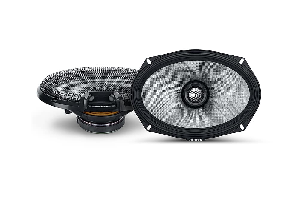 Alpine - R-Series 6x9" 2-Way Hi-Resolution Coax Car Speakers with Glass Fiber Reinforced Cone (Pair) - Black product image