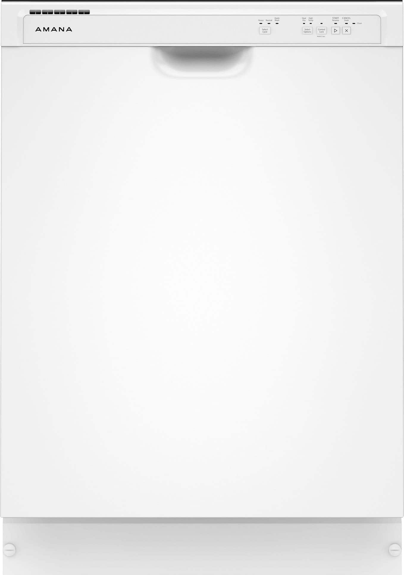 Amana - 24" Built-In Tub Dishwasher with Dark Interior, Large Capacity, 59 dBA - White product image