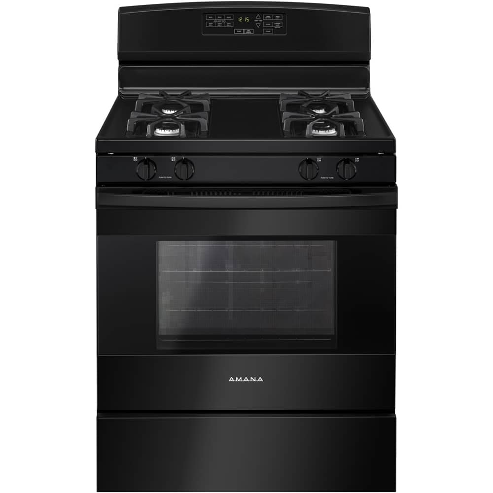Amana - 5.0 Cu. Ft. Self-Cleaning Freestanding Gas Range - Black product image