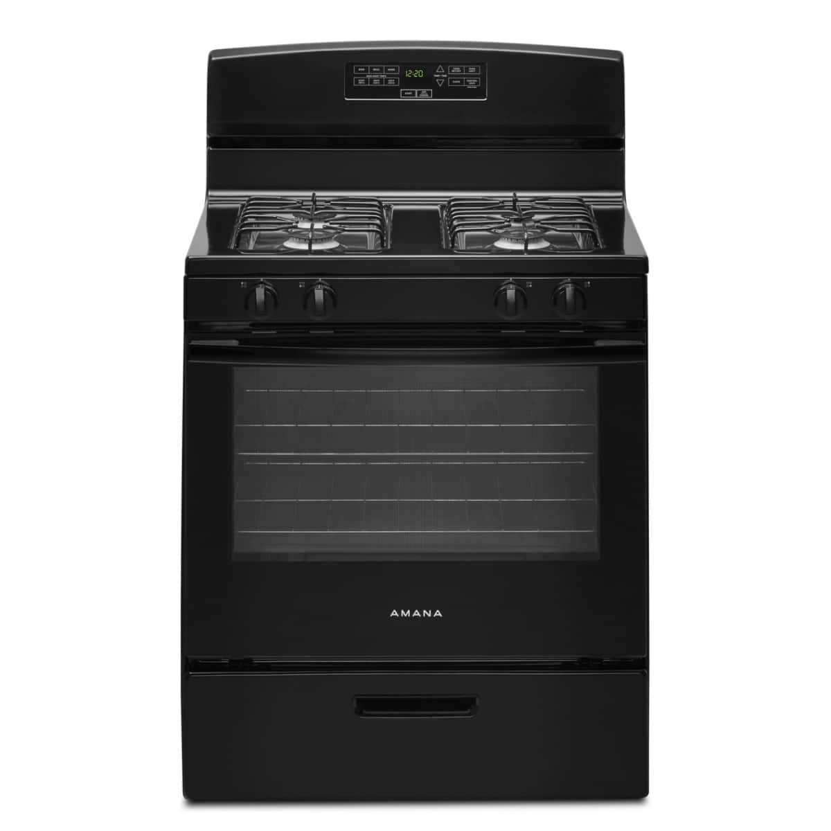 Amana - 5.1 Cu. Ft. Freestanding Gas Range with Bake Assist Temps - Black product image
