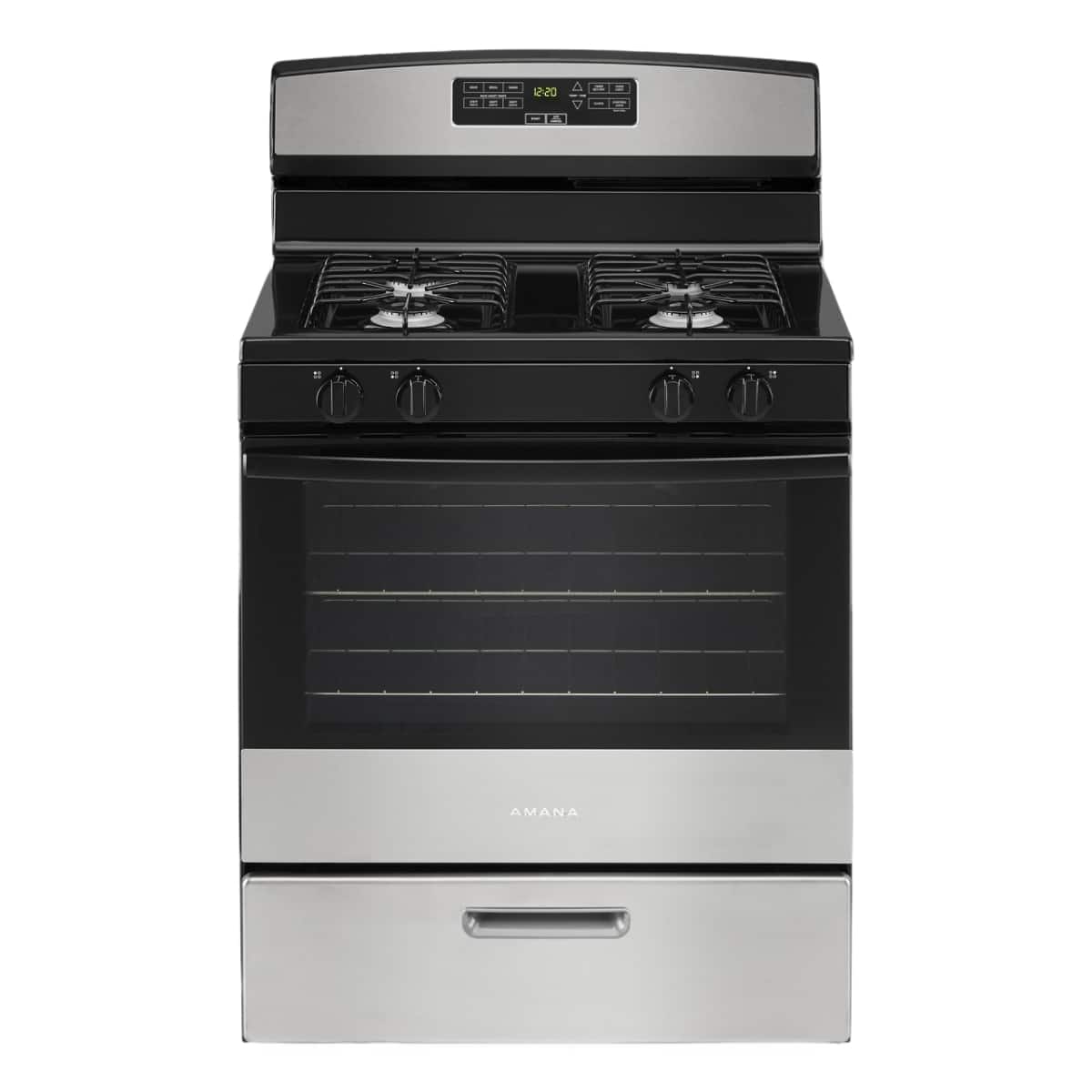 Amana - 5.1 Cu. Ft. Freestanding Gas Range with Bake Assist Temps - Stainless Steel product image