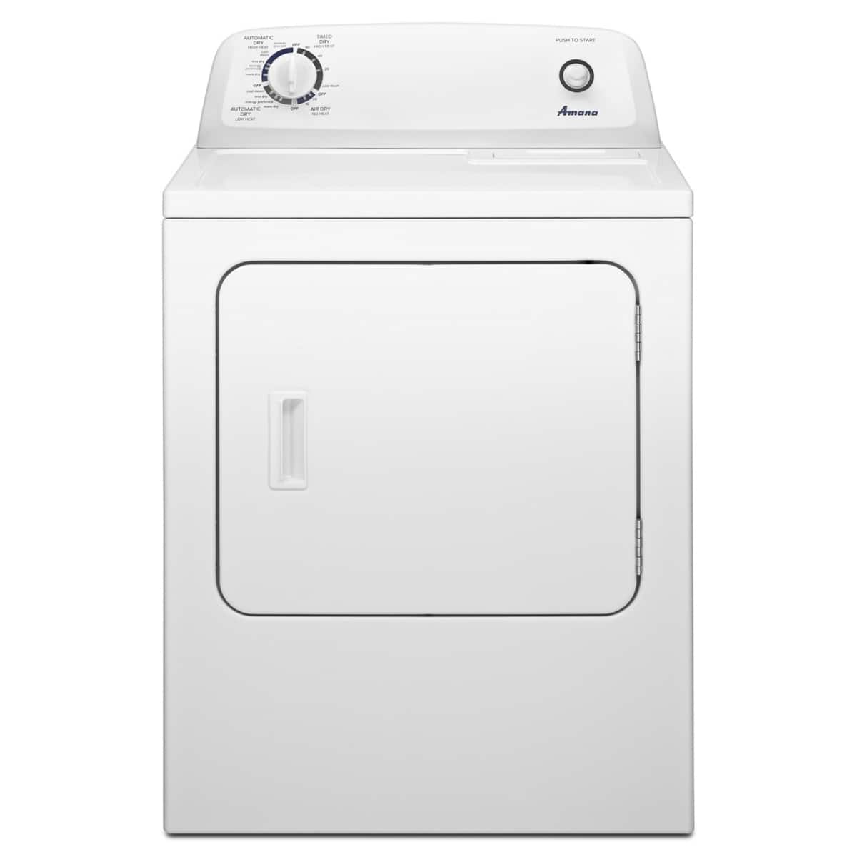 Amana - 6.5 Cu. Ft. Electric Dryer with Automatic Dryness Control - White product image