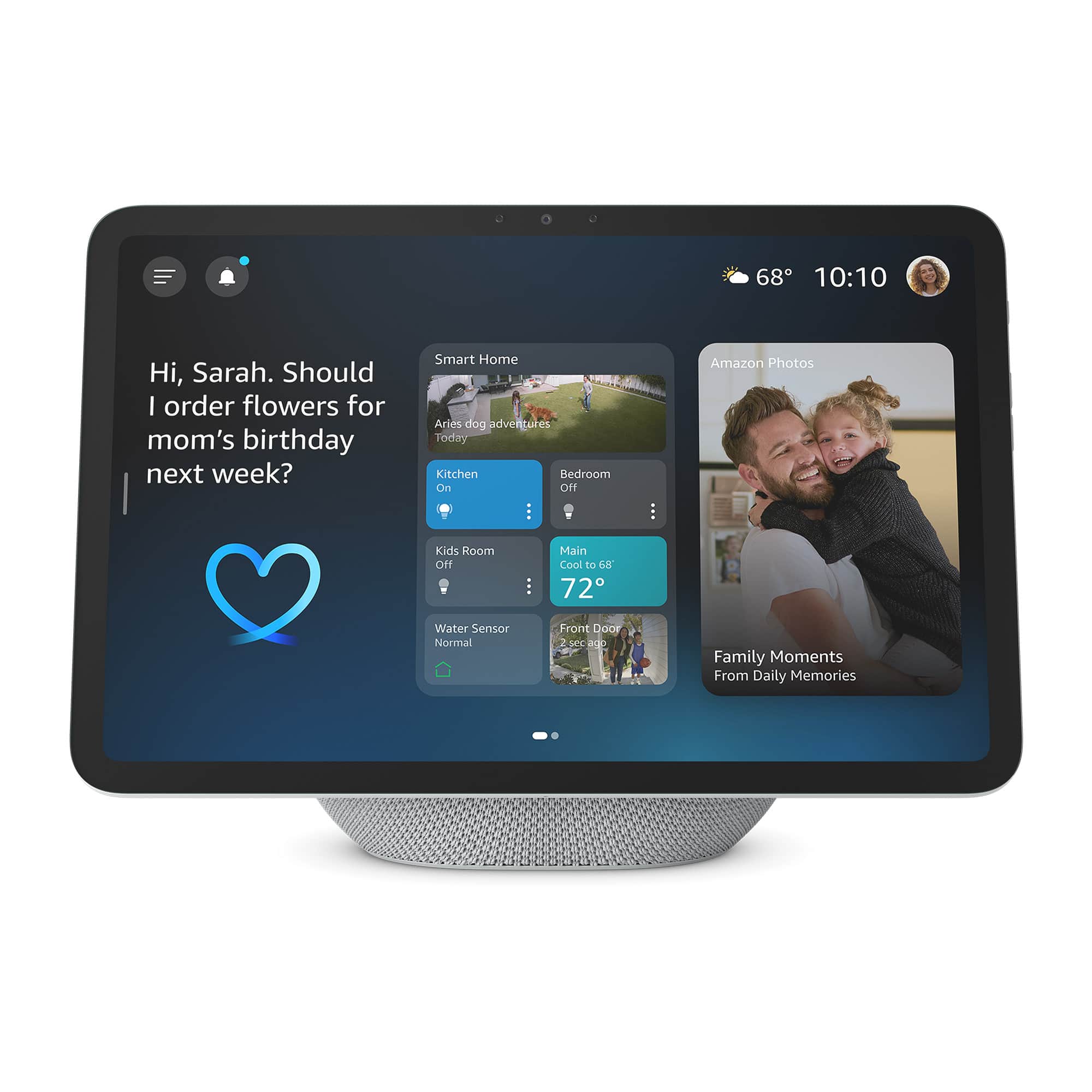 Amazon - Echo Show 11, Vibrant Full-HD 11" display with more viewing area and spatial audio, designed for Alexa+ - Glacier W…