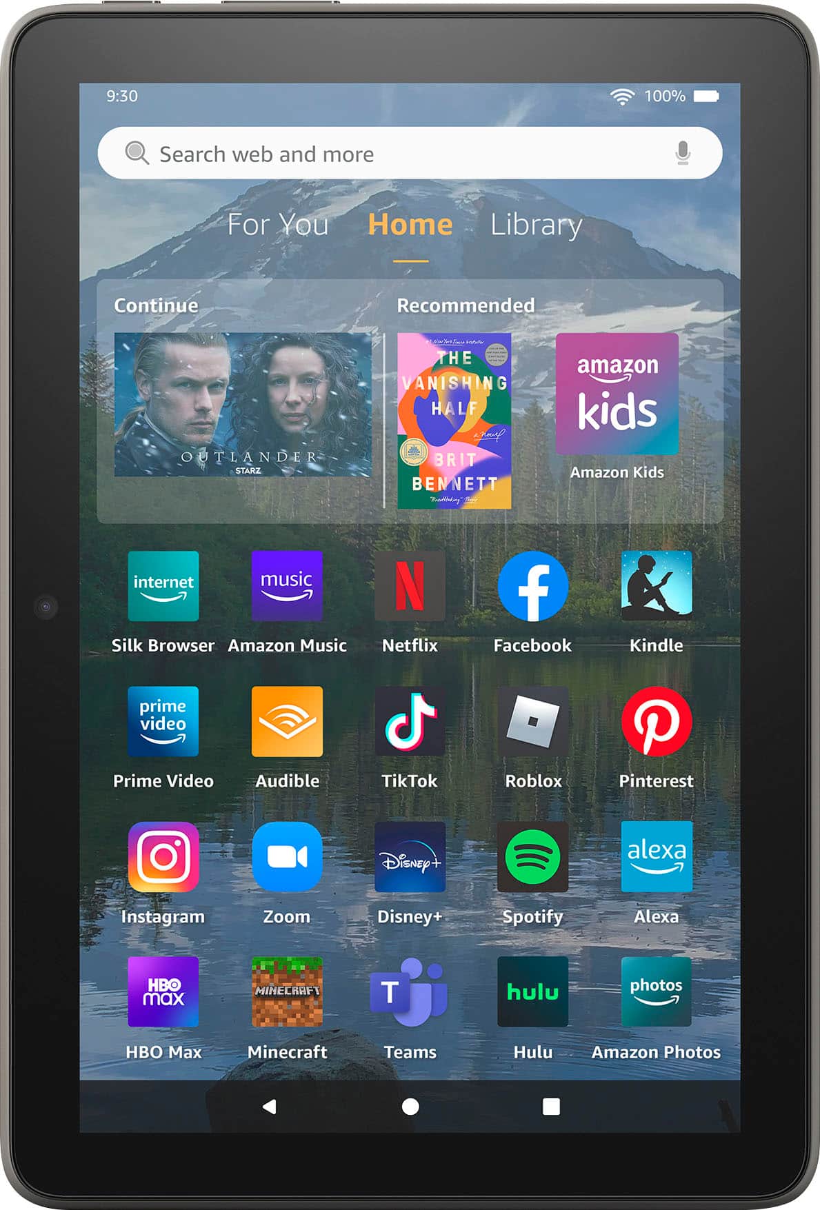 Amazon - Fire HD 8 Plus (2022) 8" HD tablet with Wi-Fi 32 GB - Gray product image