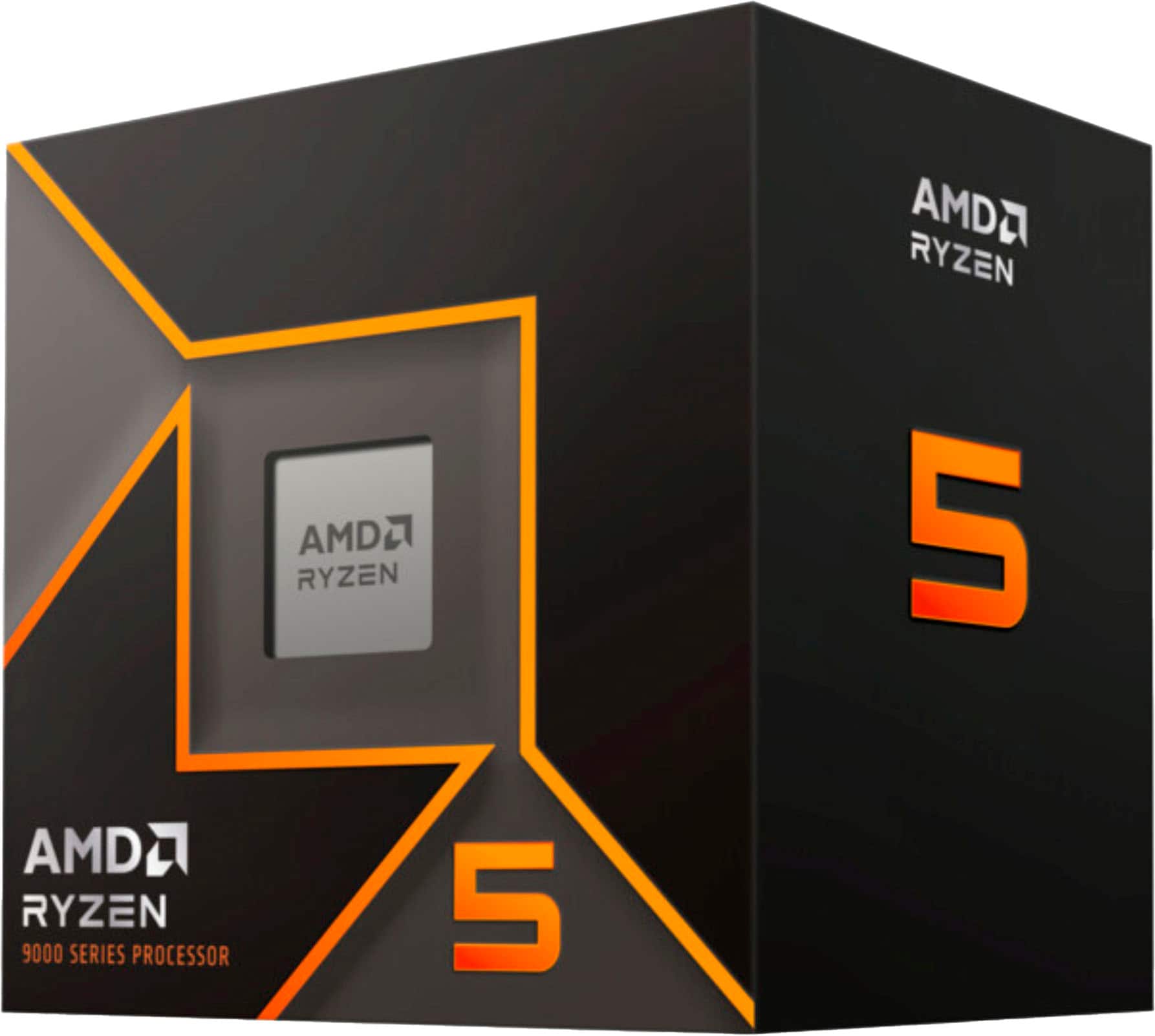 AMD - Ryzen 5 9600X 6-Core - 12-Thread 3.9 GHz (5.4 GHz Max Boost) Socket AM5 65W Unlocked Desktop Processor - Silver produc…