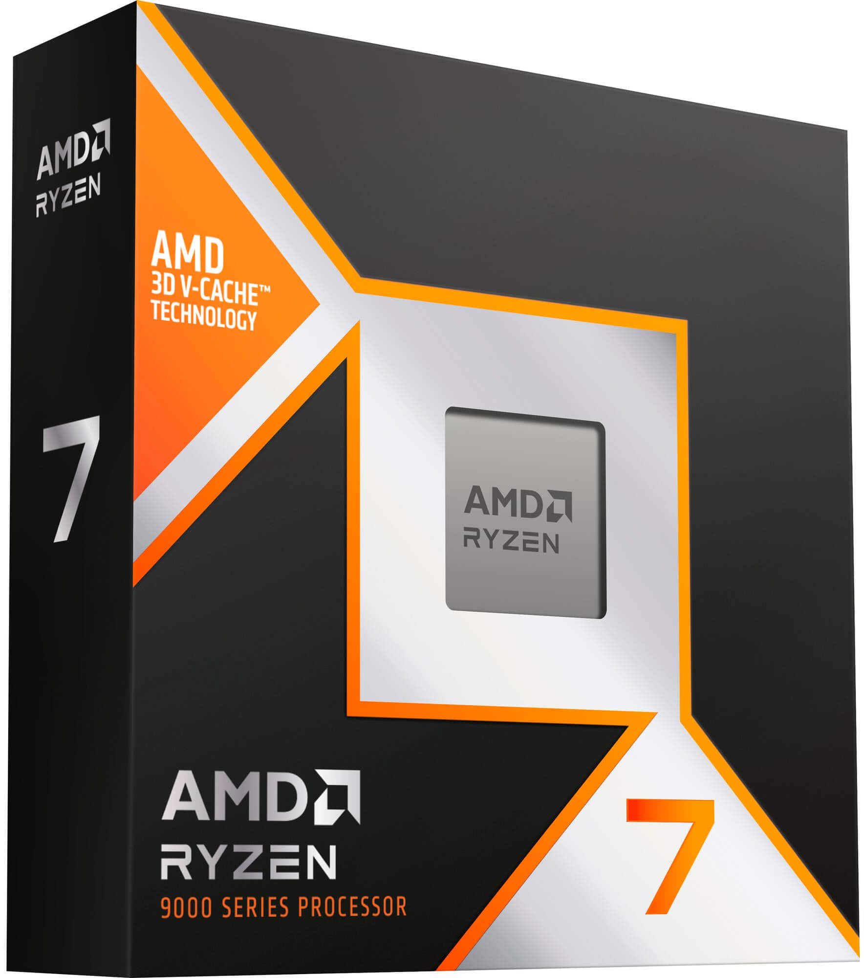 AMD - Ryzen 7 9800X3D 8-Core - 16-Thread 4.7 GHz (5.2 GHz Max Boost) Socket AM5 120W Unlocked Desktop Processor - Silver pro…