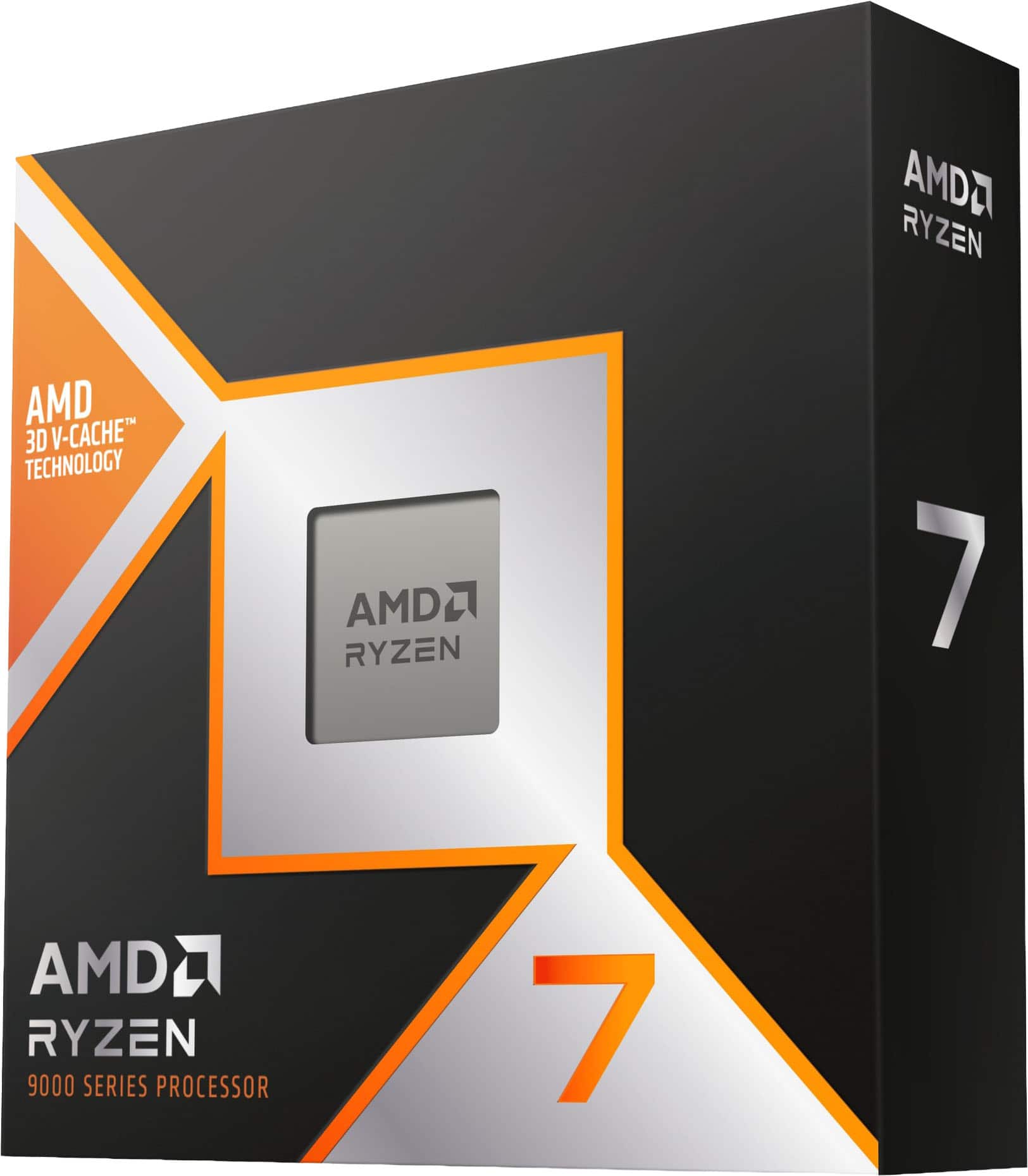 AMD - Ryzen 7 9850X3D 8-Core - 16-Thread 3.4GHz (5.6 GHz Max Boost) Socket AM5 120W Unlocked Desktop Processor - Silver prod…