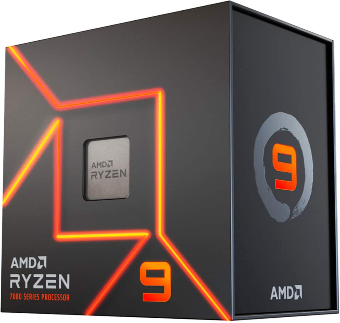 AMD - Ryzen 9 7900X 12-Core - 24-Thread 4.7 GHz (5.6 GHz Max Boost) Socket AM5 170W Unlocked Desktop Processor - Silver prod…