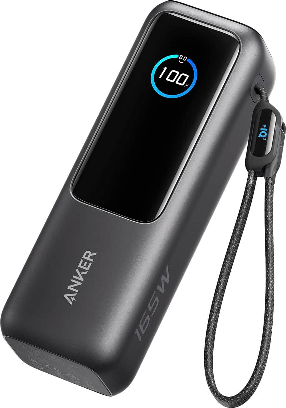 Anker - Laptop Power Bank (25K, 165W, Built-In and Retractable Cables) - Black product image