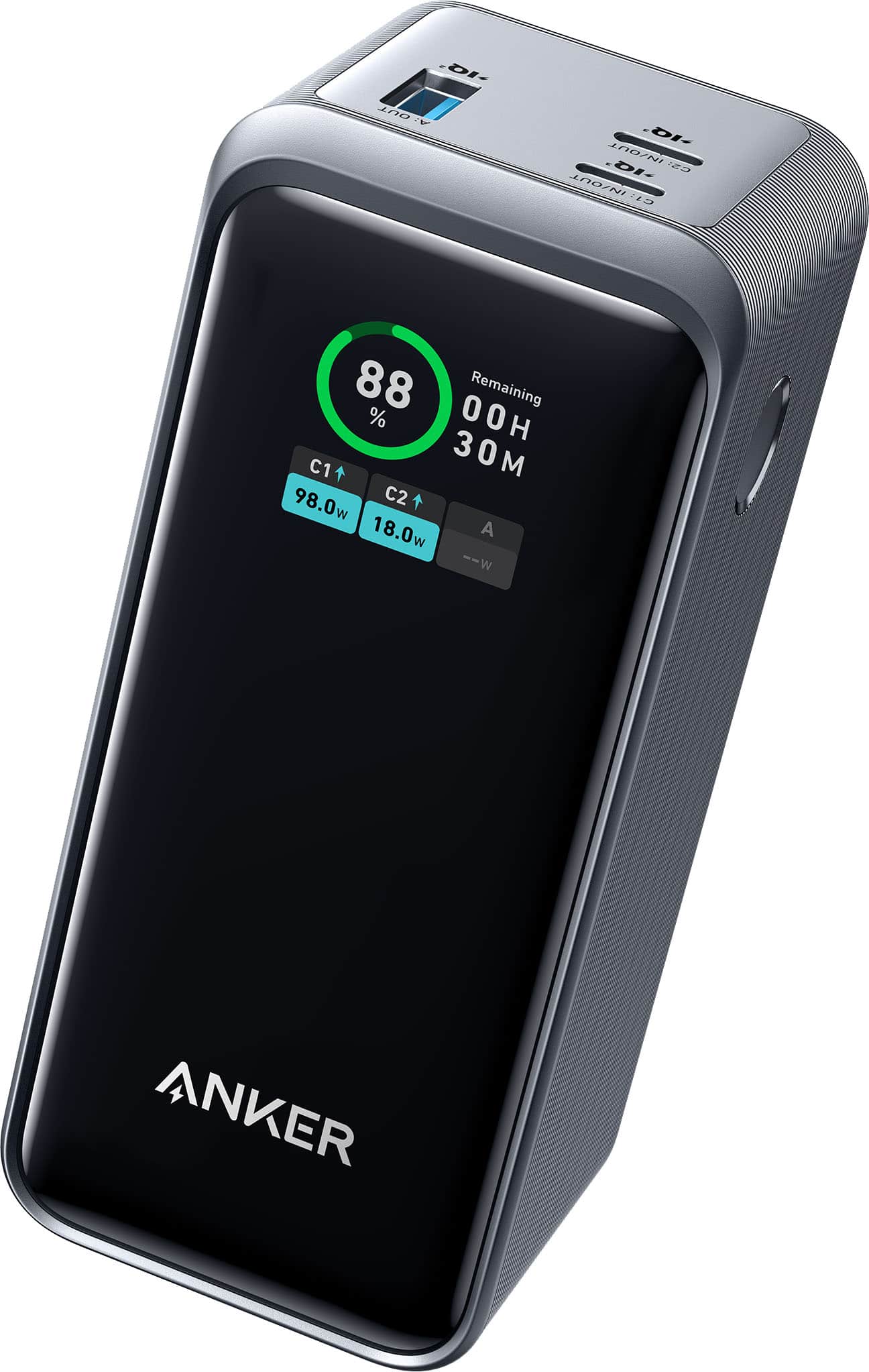 Anker - Power Bank (20000mAh, 200W, 3-Port) - Black product image