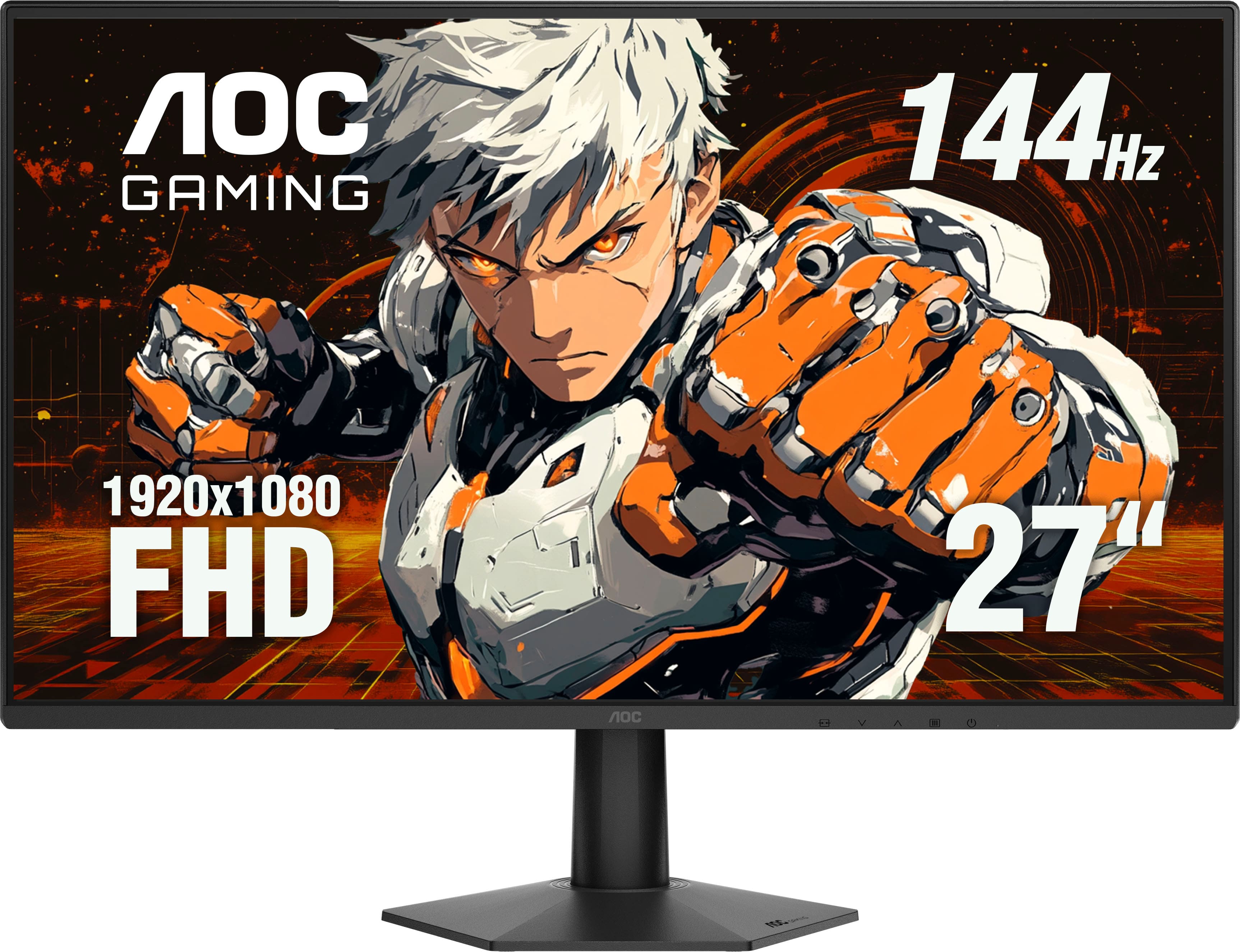 AOC - 27" 27G50F IPS, FHD, 144hz, G-Sync Compatible, Gaming Monitor - Black product image