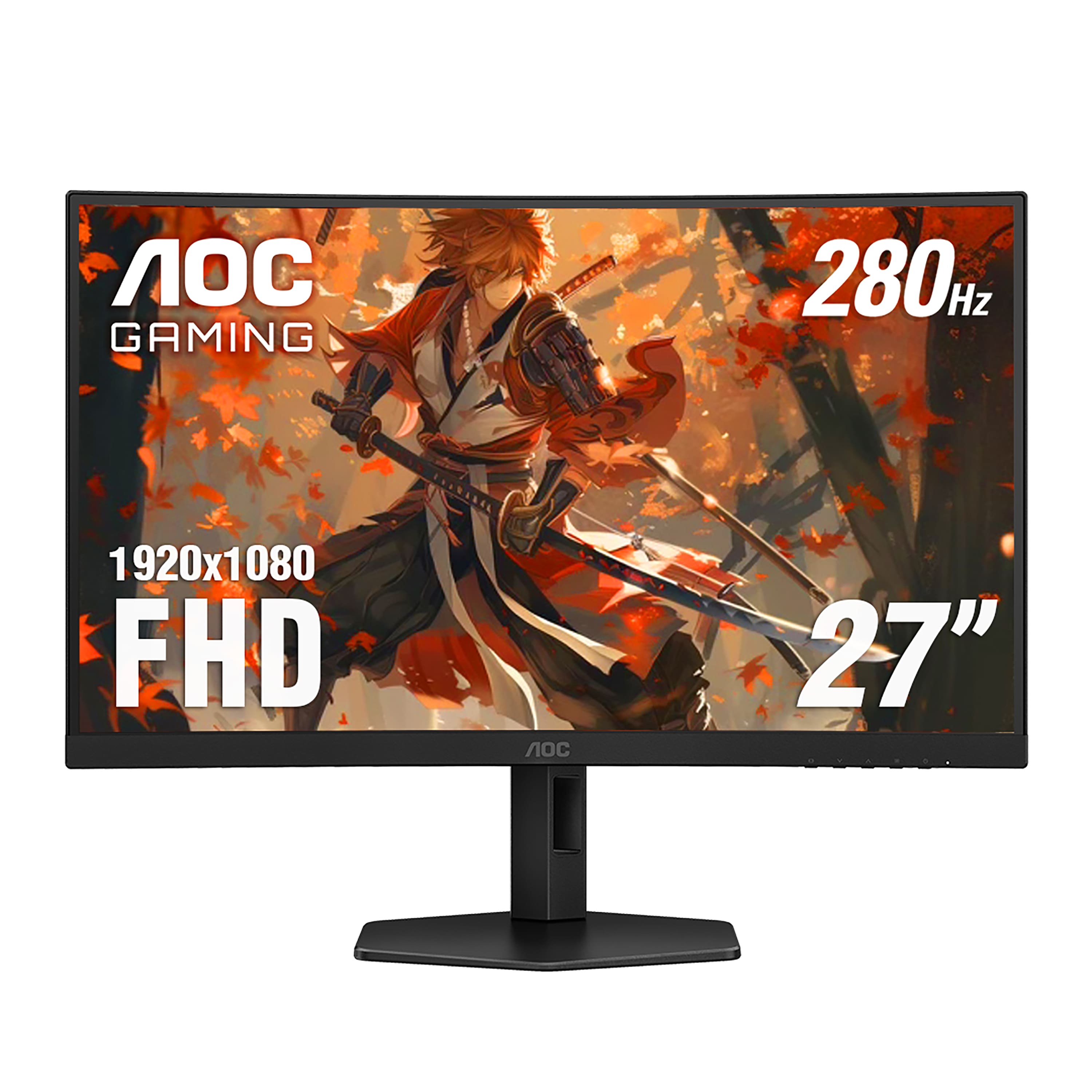 AOC - C27G4ZX 27" VA Curved FHD 240Hz Gaming Monitor - Black/Silver/Red product image