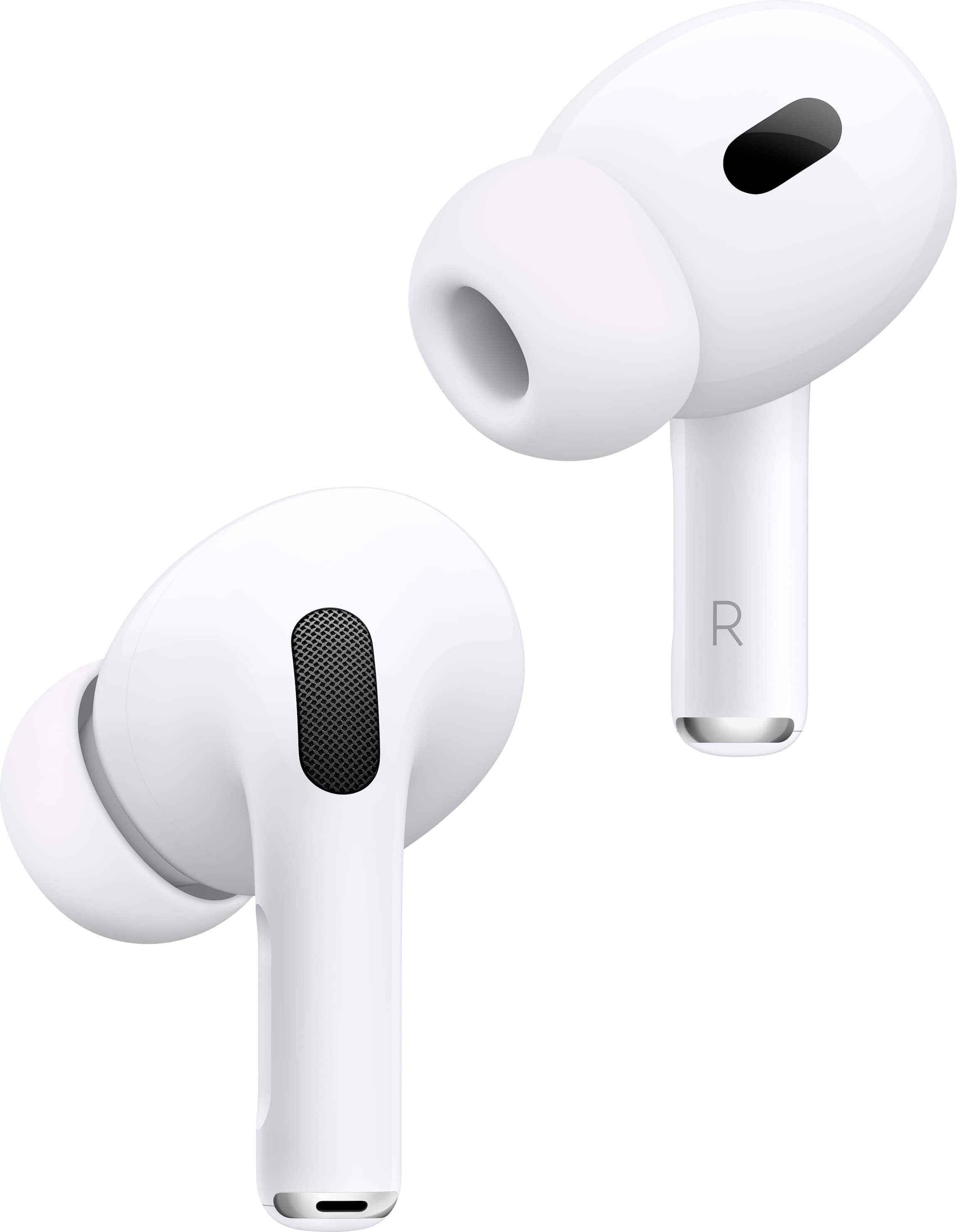 Apple - AirPods Pro 2, Wireless Active Noise Cancelling Earbuds with Hearing Aid Feature - White product image