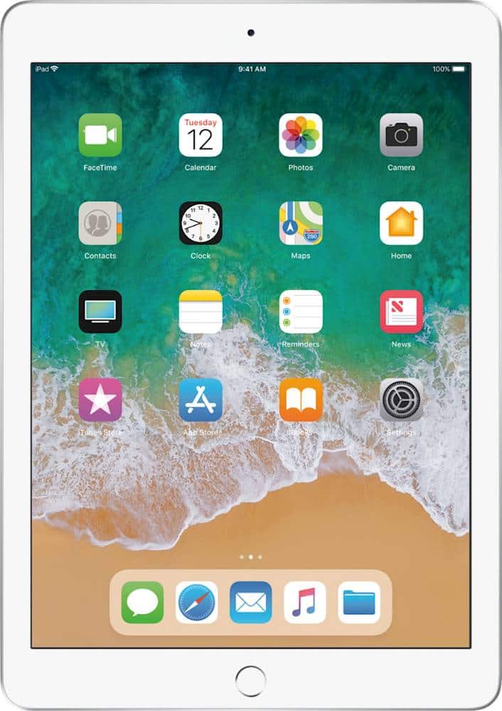 Apple - Certified Refurbished iPad (5th Generation) (2017) Wi-Fi - 128GB - Silver product image