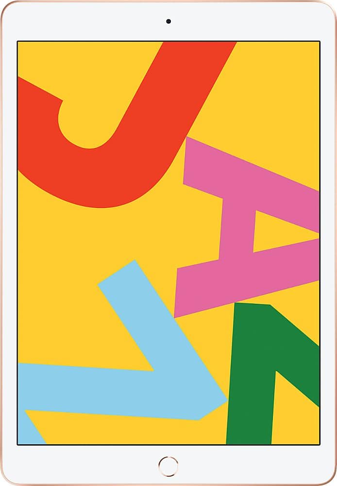 Apple - Certified Refurbished iPad (7th Generation) (2019) Wi-Fi - 32GB - Gold product image