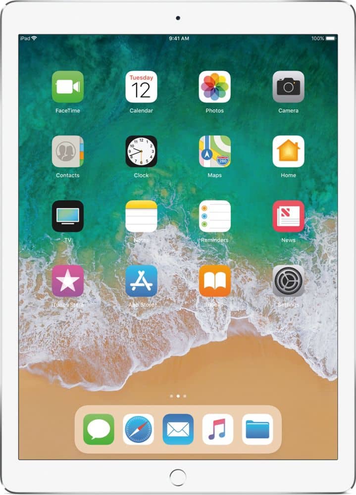 Apple - Geek Squad Certified Refurbished 12.9-Inch iPad Pro (2nd generation) with Wi-Fi - 64GB - Silver product image
