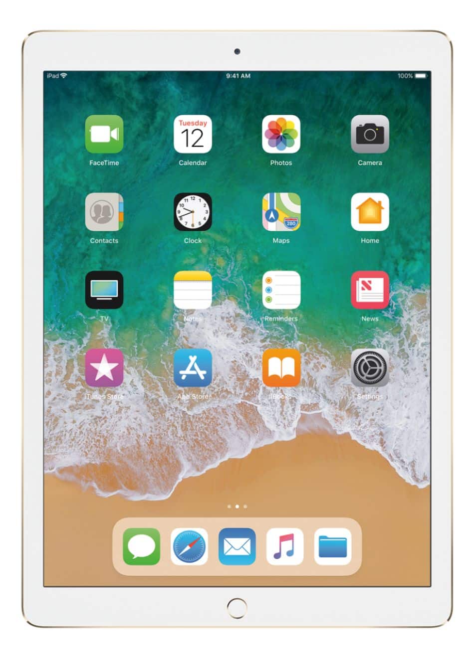 Apple - Geek Squad Certified Refurbished 12.9-Inch iPad Pro with Wi-Fi - 128GB - Gold product image