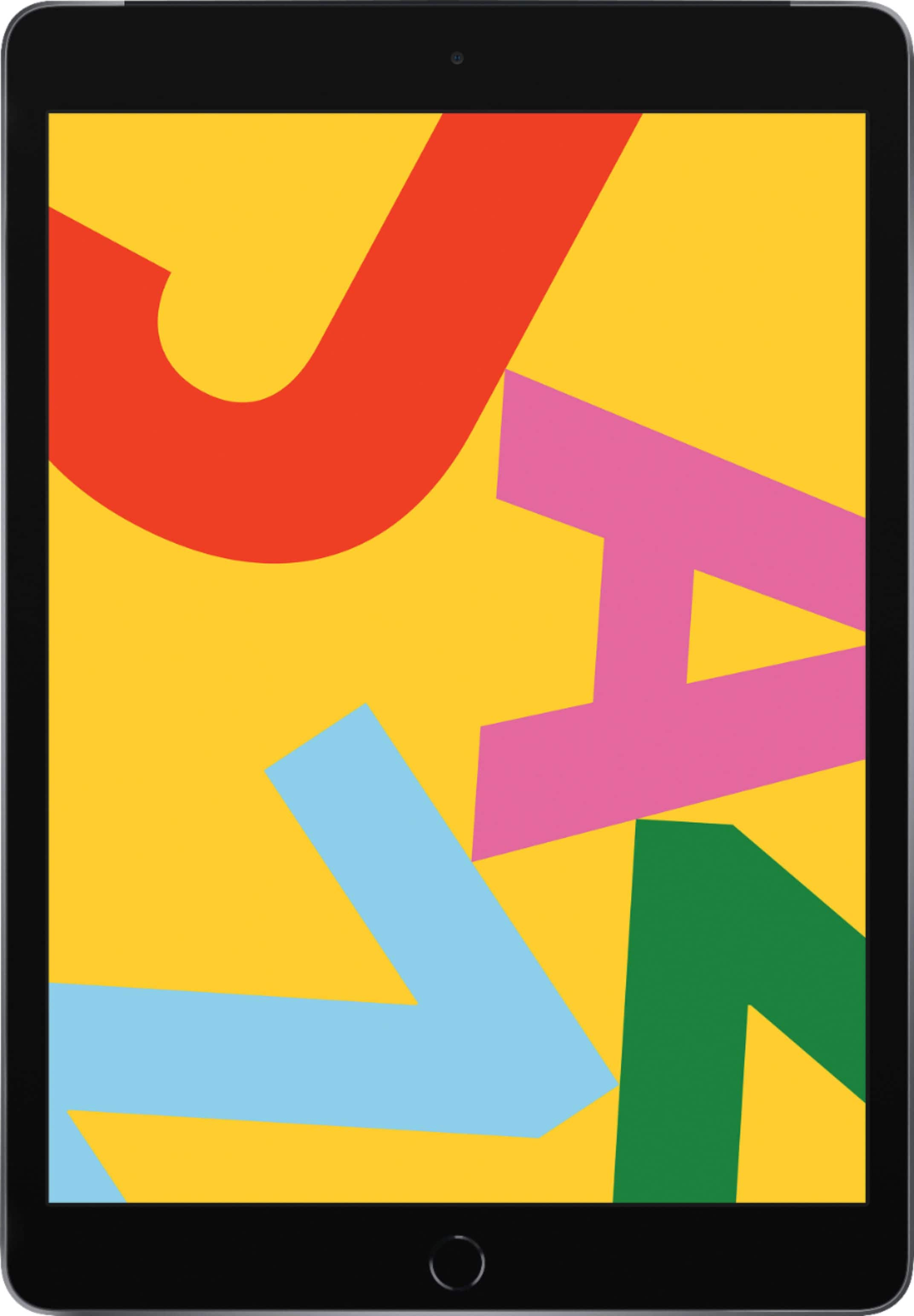 Apple - Geek Squad Certified Refurbished iPad (7th Gen) with Wi-Fi + Cellular - 32GB (Unlocked) - Space Gray product image