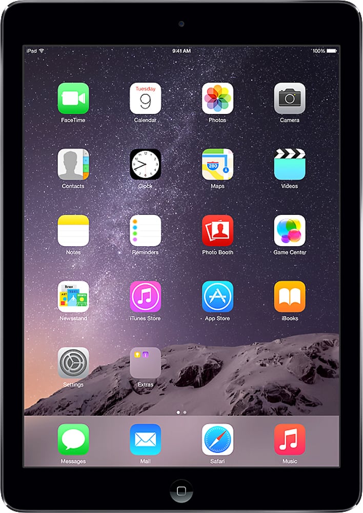 Apple - Geek Squad Certified Refurbished iPad Air (1st Generation) with Wi-Fi - 32GB - Space Gray/Black product image
