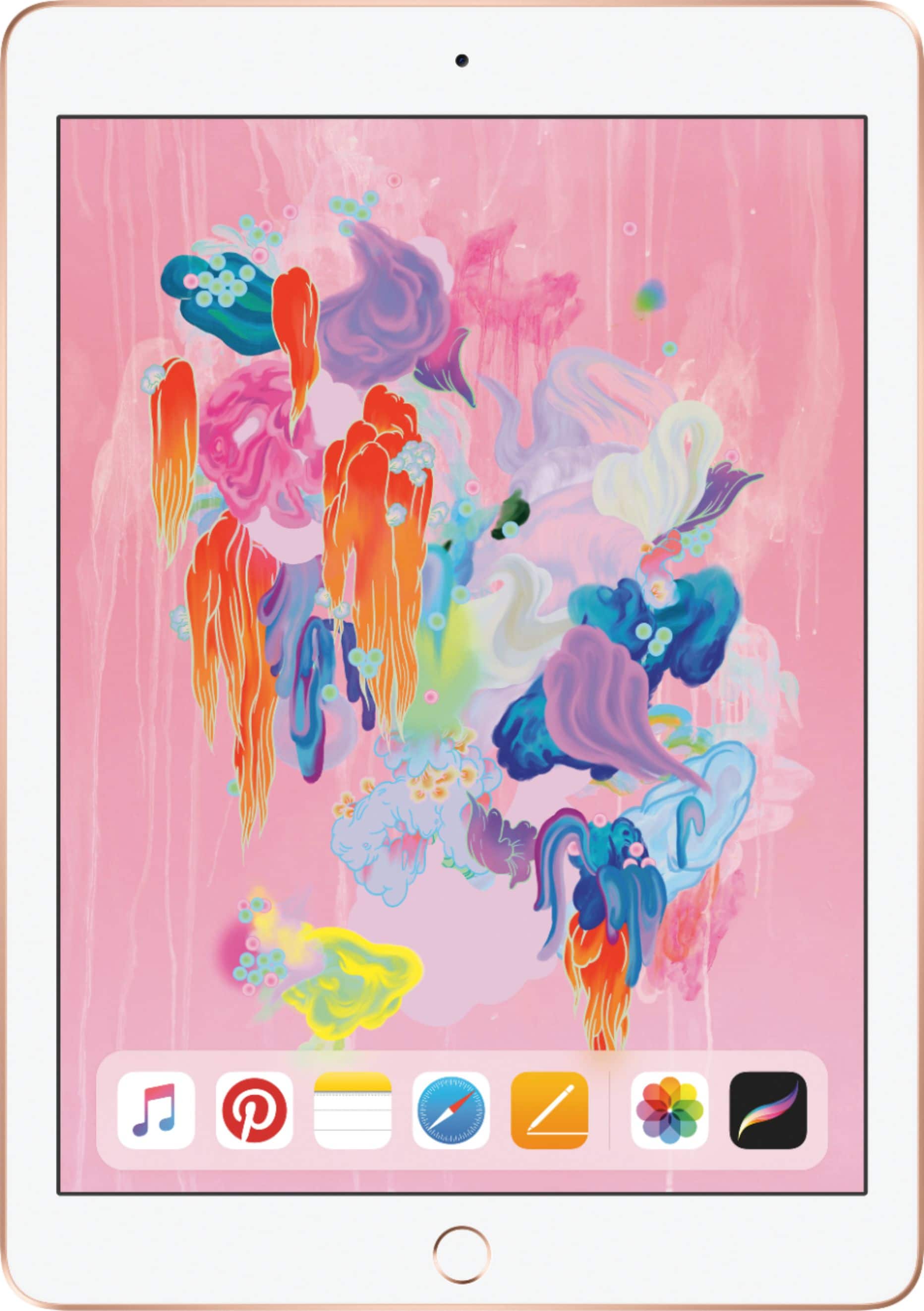 Apple - Geek Squad Certified Refurbished iPad with Wi-Fi - 128GB - Gold product image