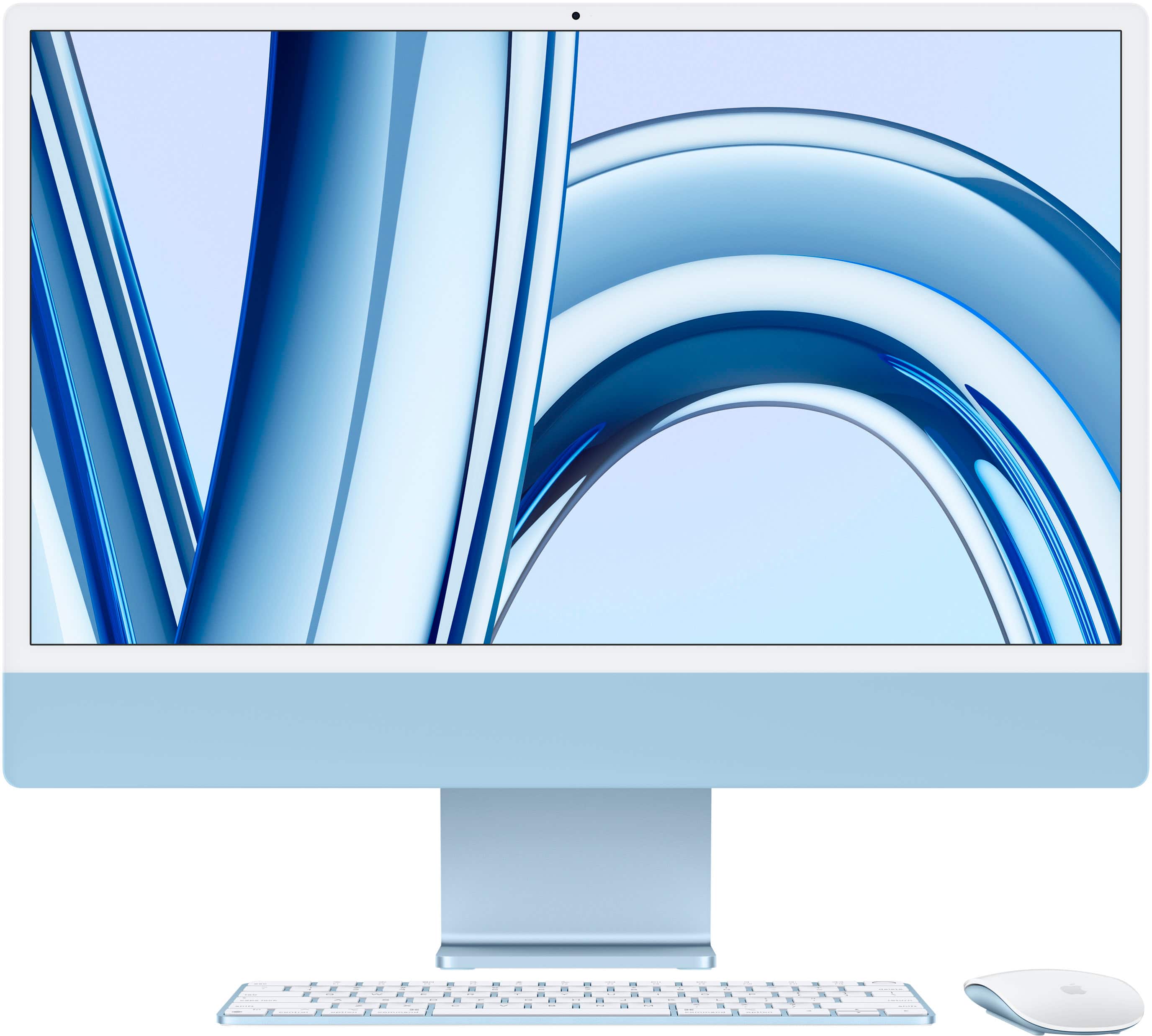 Apple - iMac 24" All-in-One - M3 chip 8-Core - 16GB Memory - 512GB - Blue product image