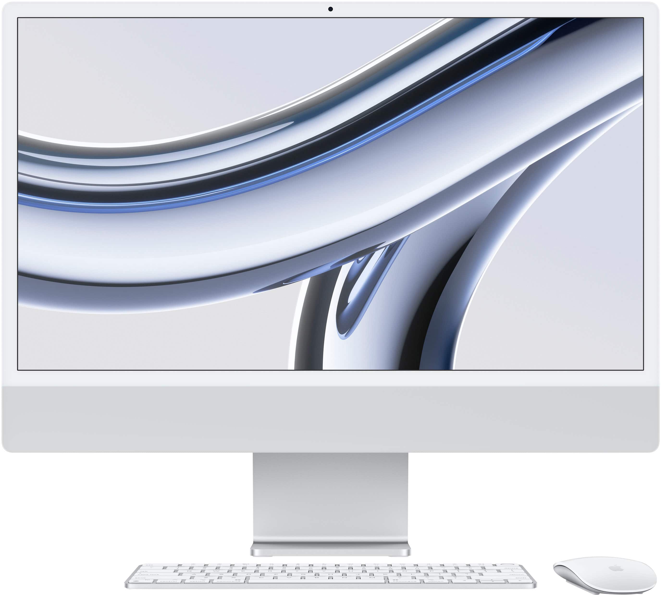 Apple - iMac 24" All-in-One - M3 chip 8-Core - 16GB Memory - 512GB - Silver product image