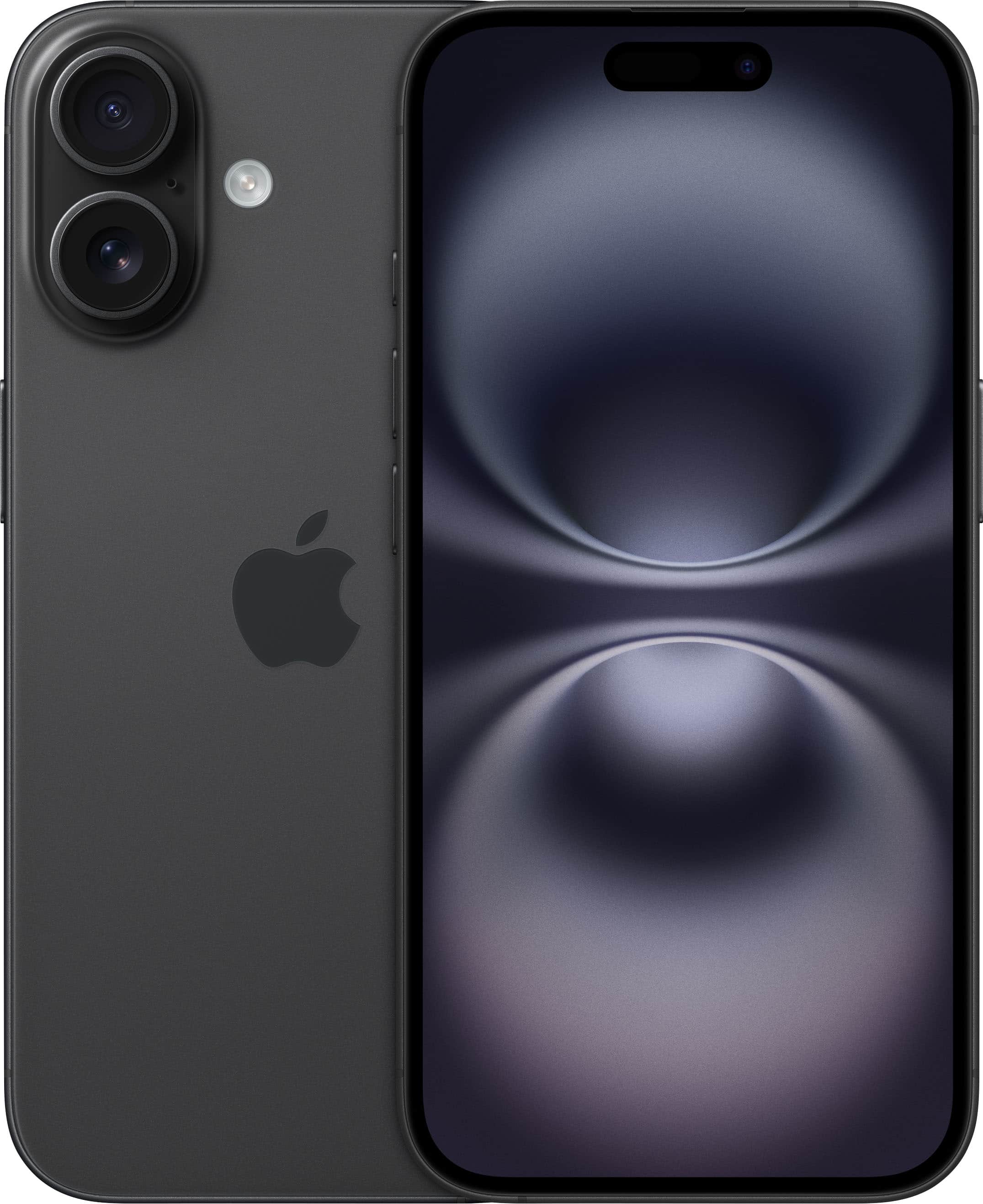 Apple - iPhone 16 128GB - Apple Intelligence - Black (AT&T) product image