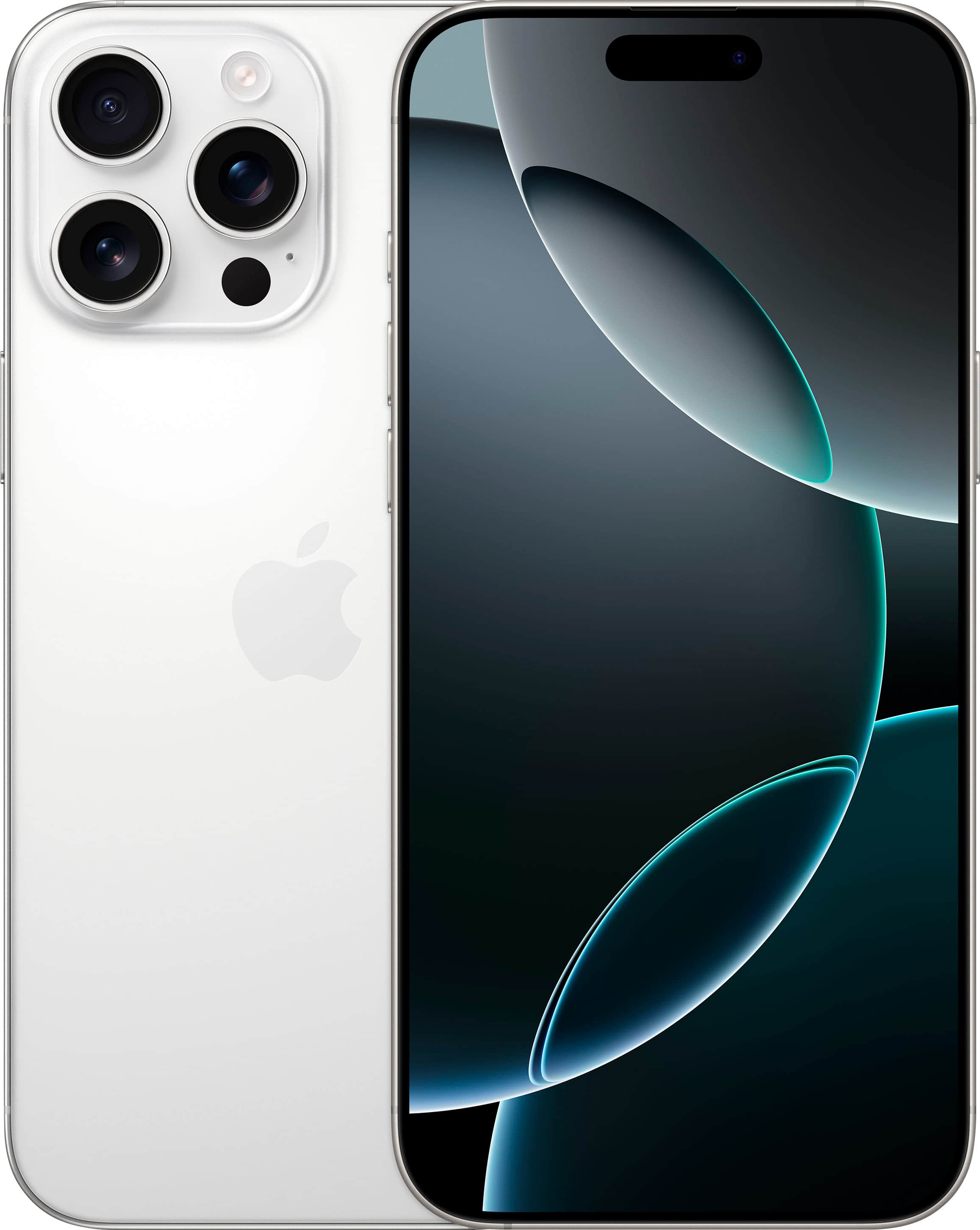 Apple - iPhone 16 Pro Max 512GB - Apple Intelligence - White Titanium (AT&T) product image