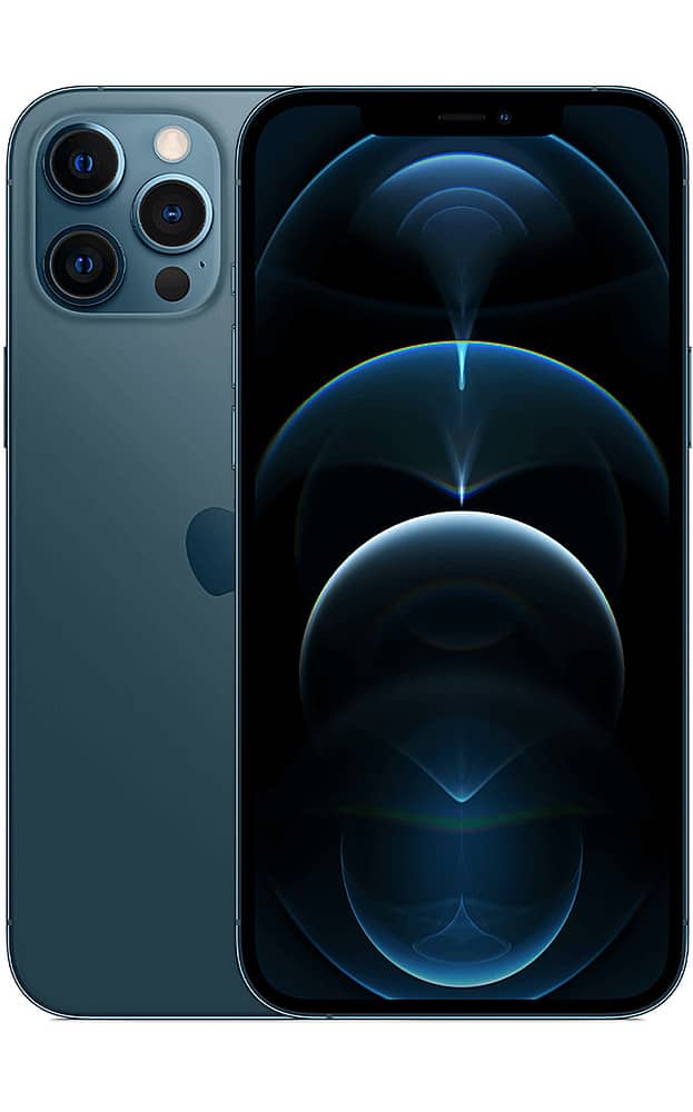 Apple - Pre-Owned Excellent iPhone 12 Pro Max 5G 256GB (Unlocked) - Pacific Blue product image