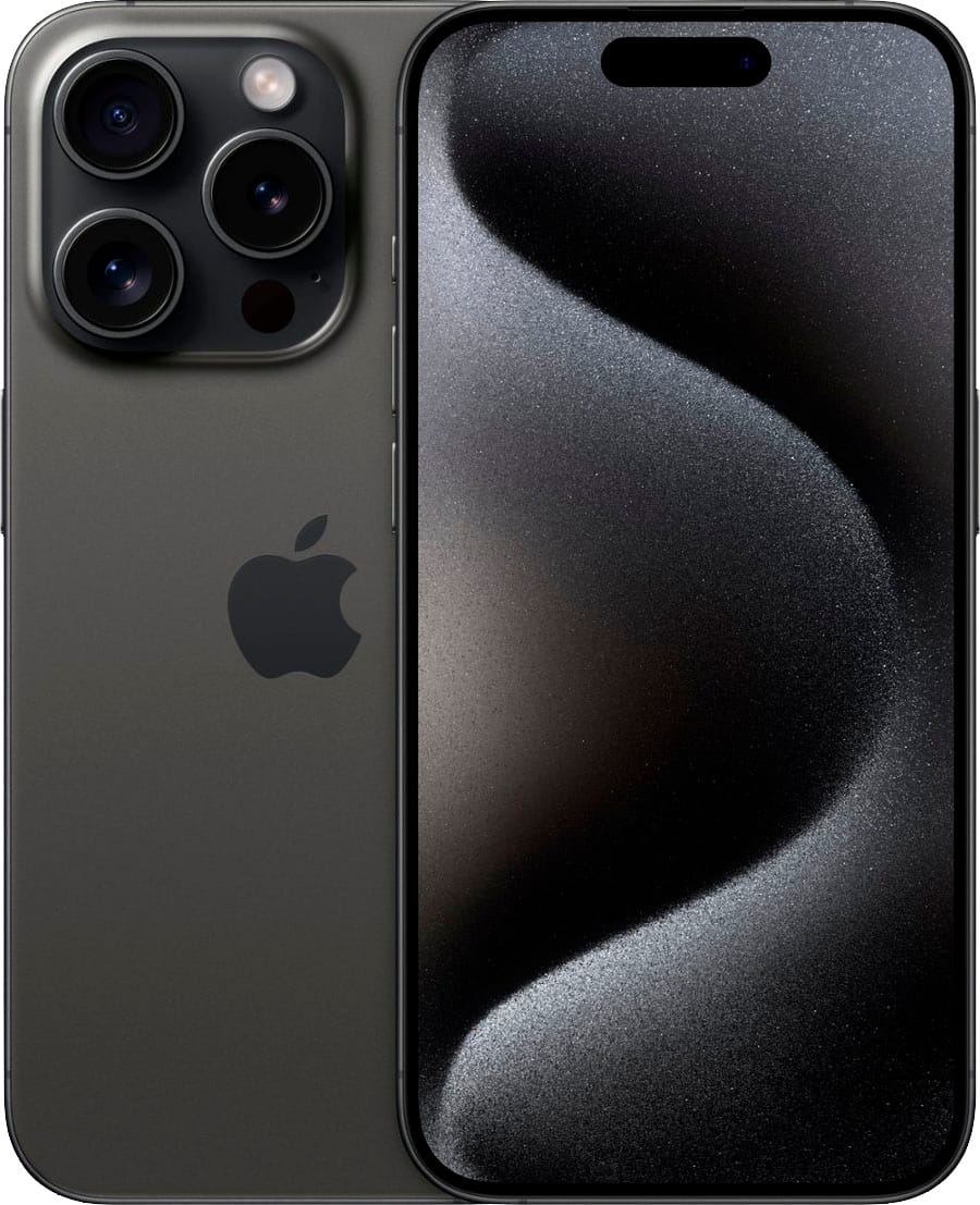 Apple - Pre-Owned Excellent iPhone 15 Pro 5G 128GB - Apple Intelligence - (Unlocked) - Black Titanium product image