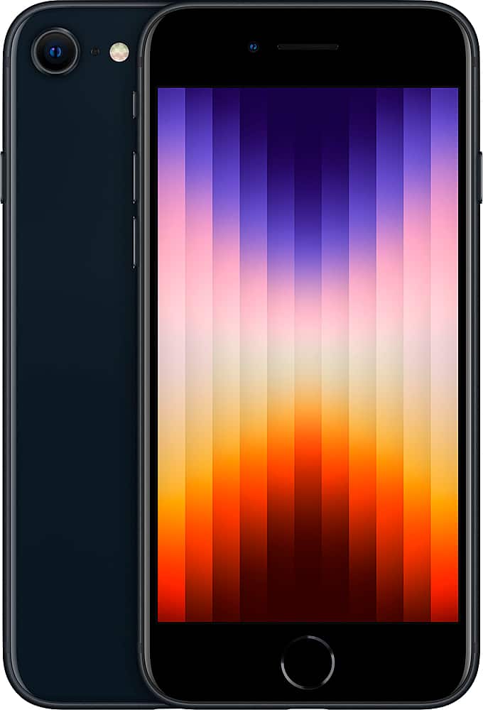 Apple - Pre-Owned Excellent iPhone SE 2022 5G (3rd Gen) 128GB (Unlocked) - Midnight product image