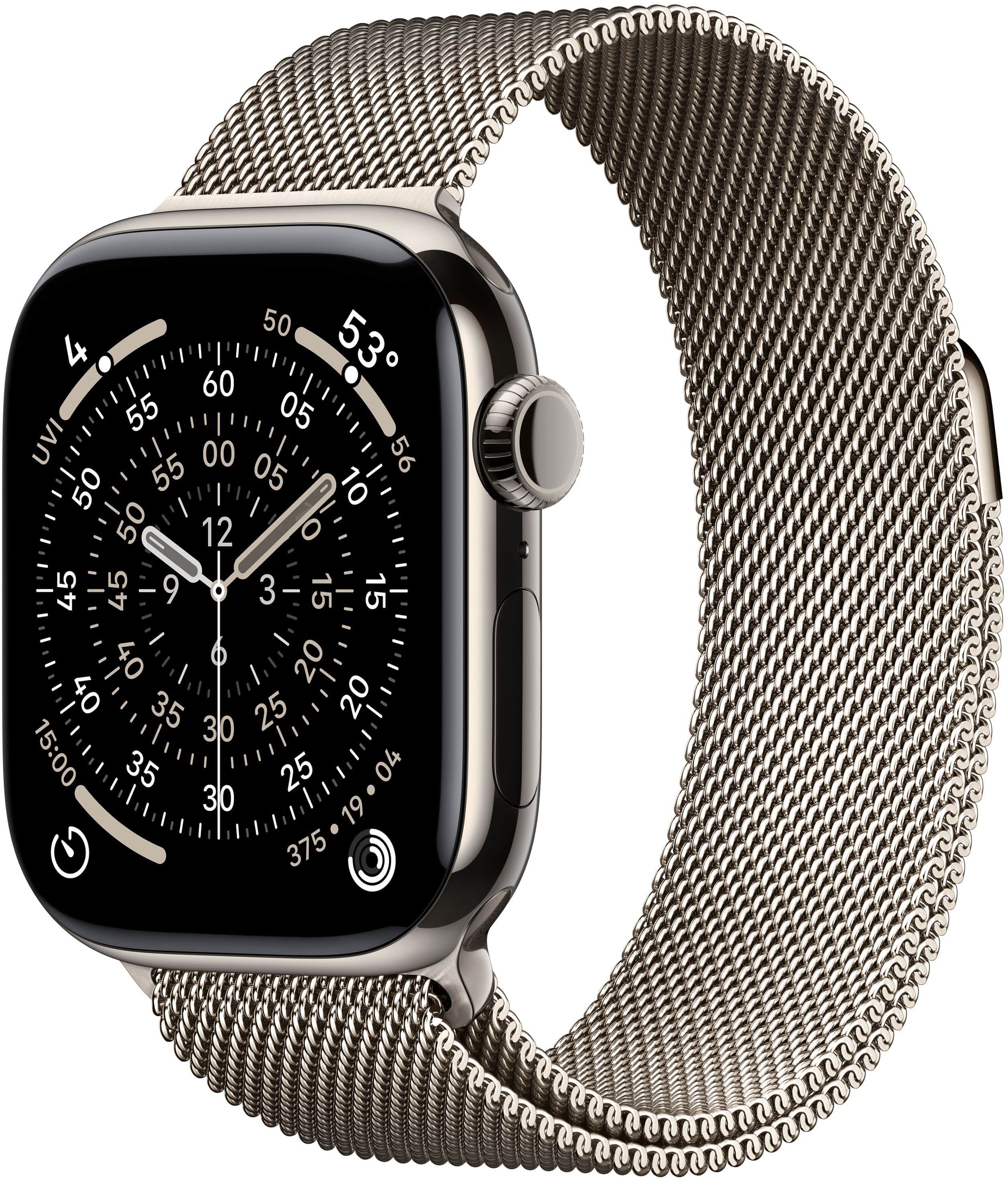 Apple Watch Series 11 (GPS+Cellular) 42mm Titanium Case with Natural Milanese Loop - Natural - (2025) product image