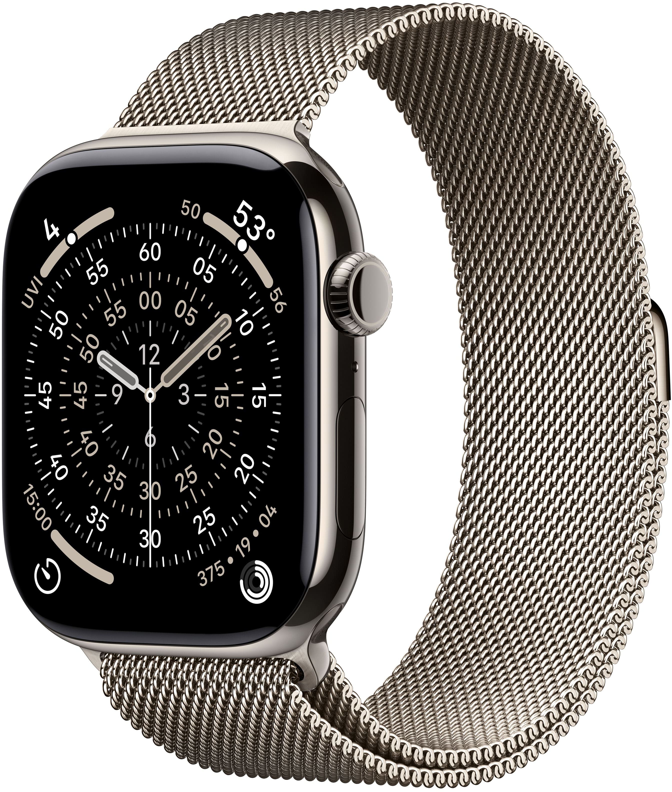 Apple Watch Series 11 (GPS+Cellular) 46mm Titanium Case with Natural Milanese Loop - M/L - Natural - (2025) product image
