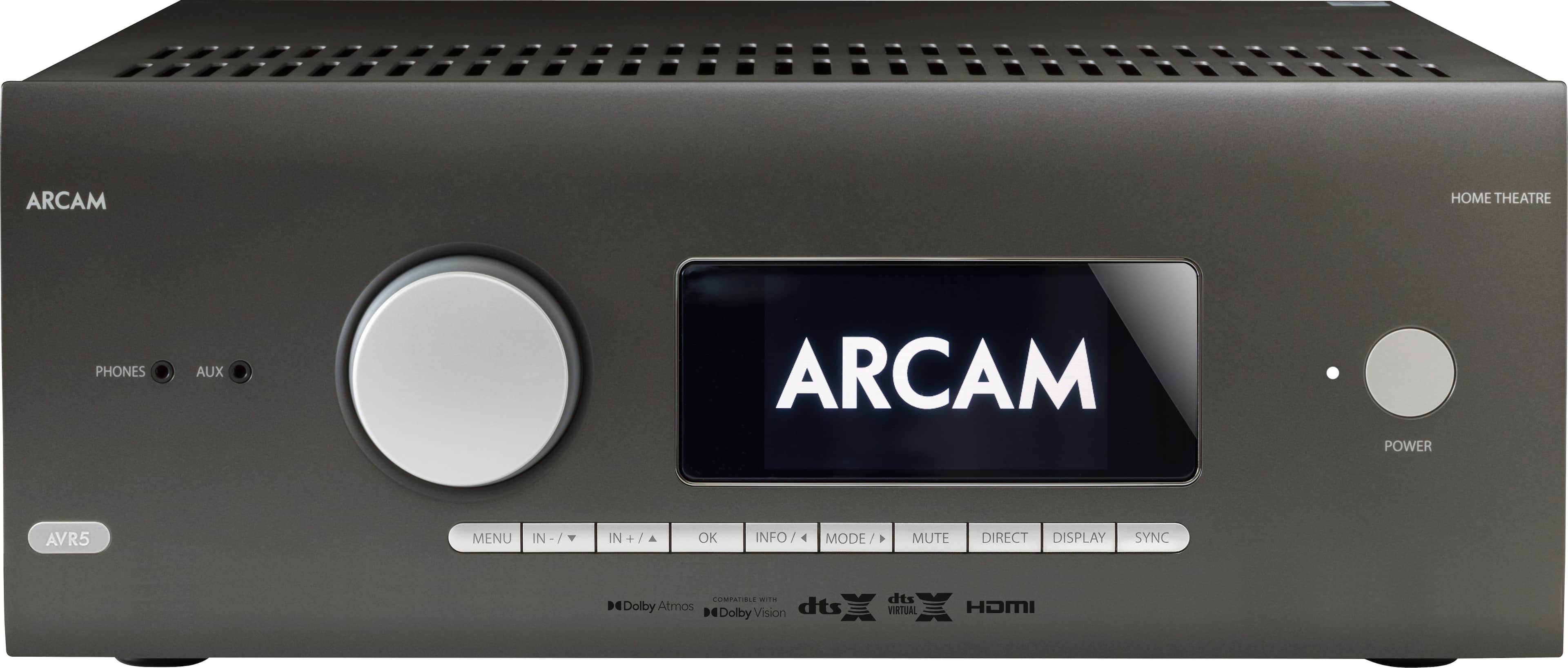 Arcam - AVR5 595W 7.1 Ch. With Google Cast 4K Ultra HD HDR Compatible A/V Home Theater Receiver - Gray product image